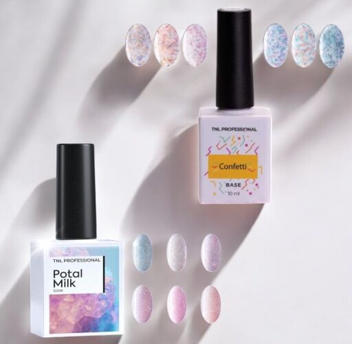 TNL RENKLİ BASE (POTAL MİLK + CONFETTİ )