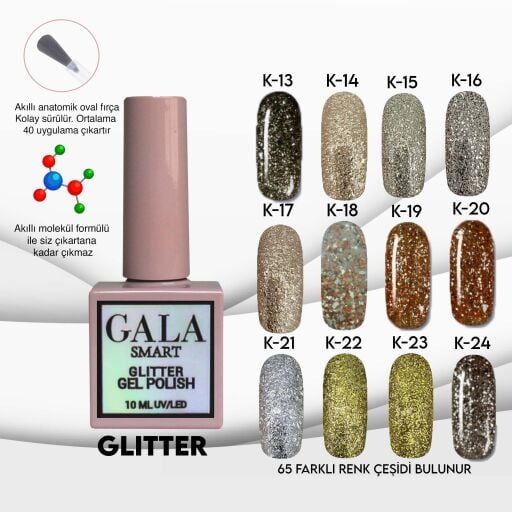 GLİTTER SERİ 10 ml (SİMLİ)