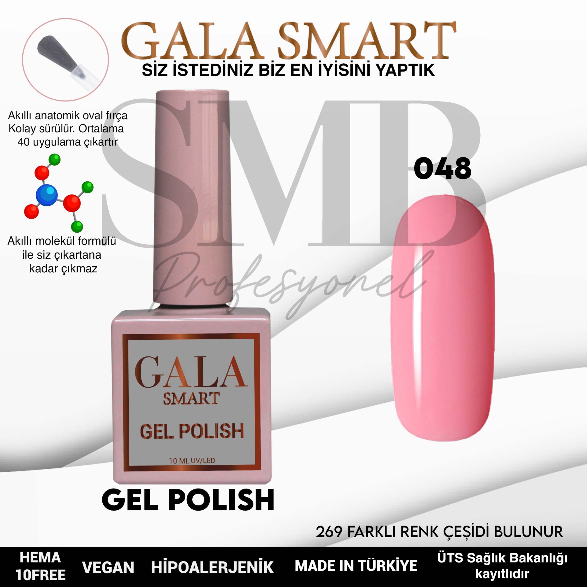 GALA SMART CLASSİC KALICI OJE 10 mle NO:048