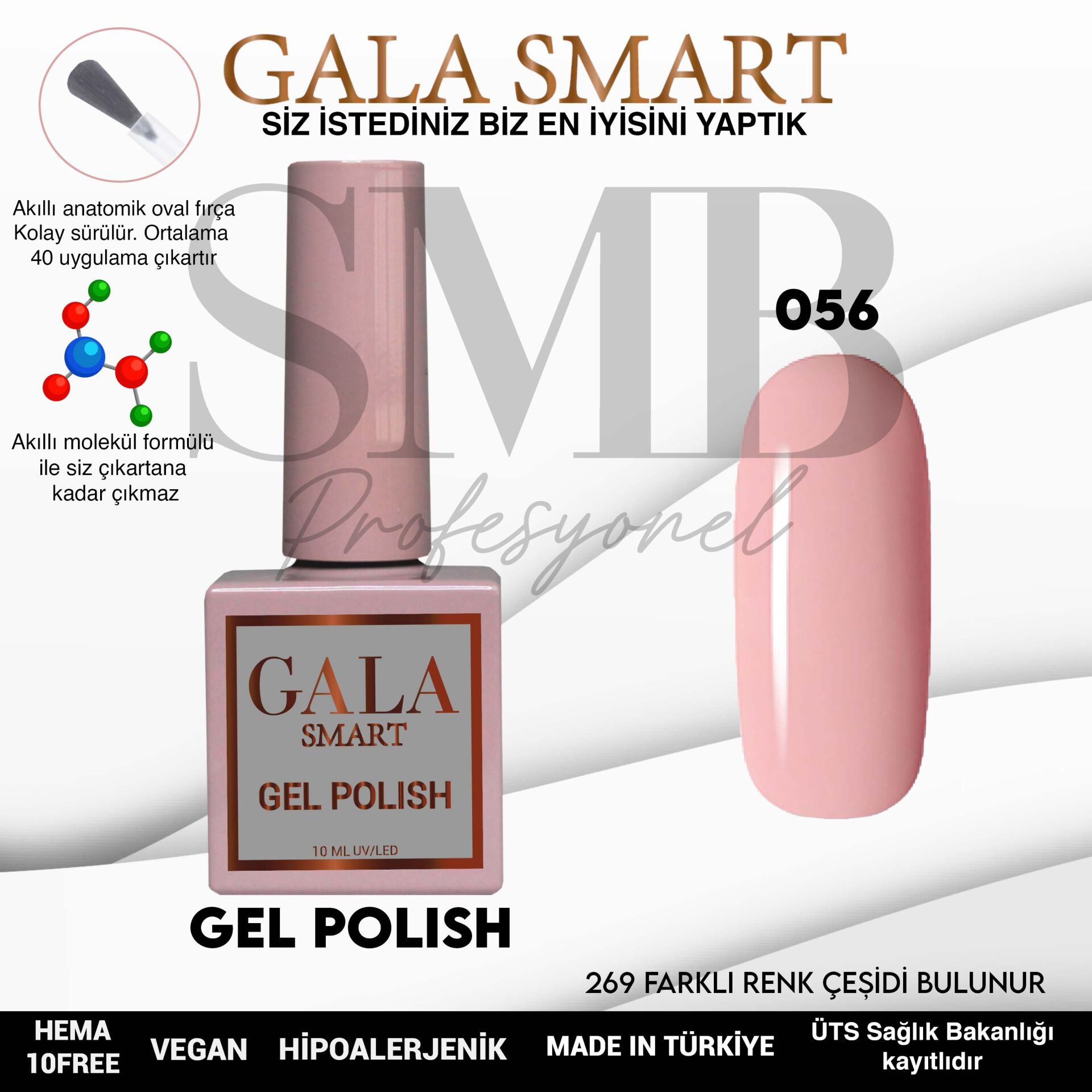 GALA SMART CLASSİC KALICI OJE 10 mle NO:056