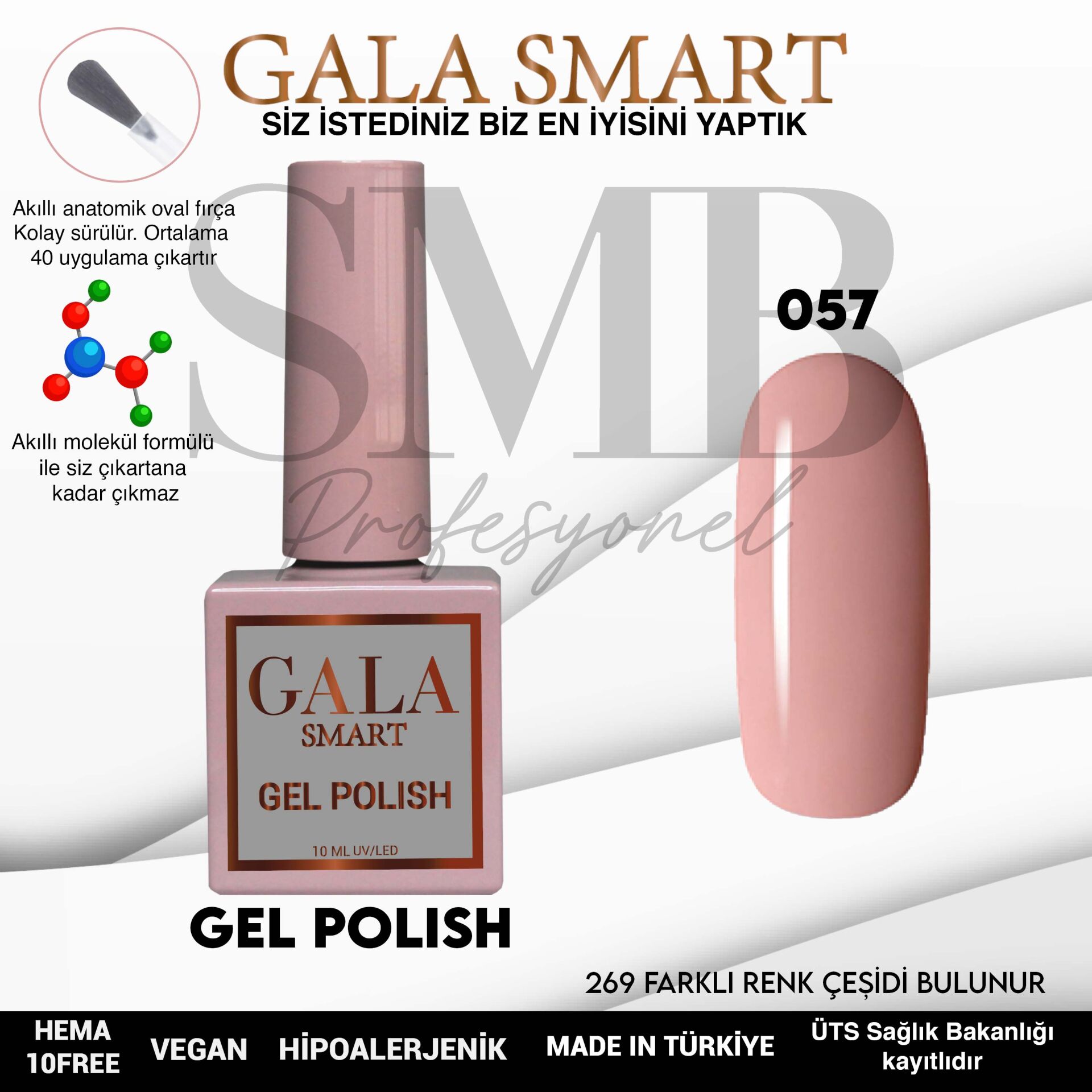 GALA SMART CLASSİC KALICI OJE 10 mle NO:057