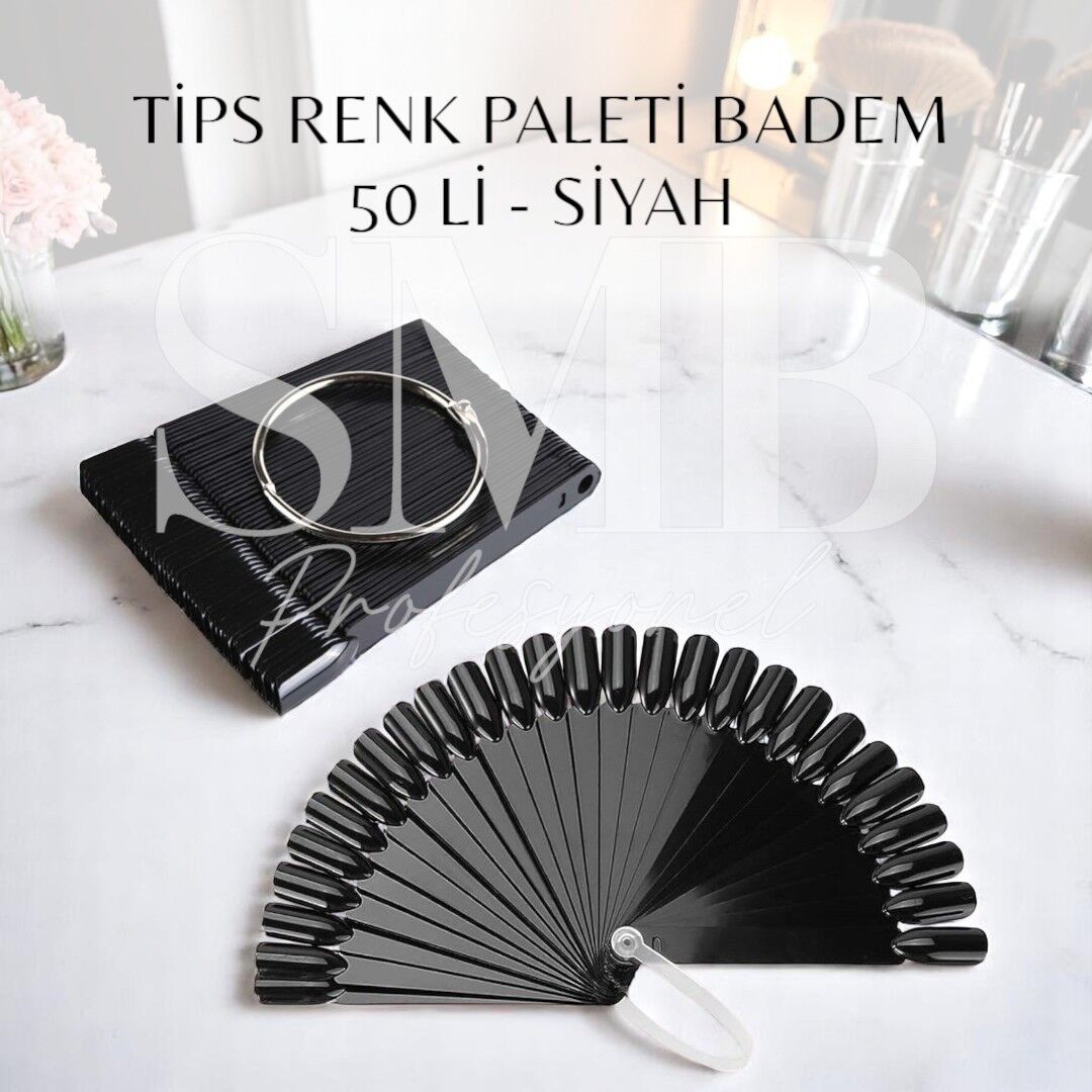 TİPS RENK PALETİ BADEM 50 Lİ - SİYAH