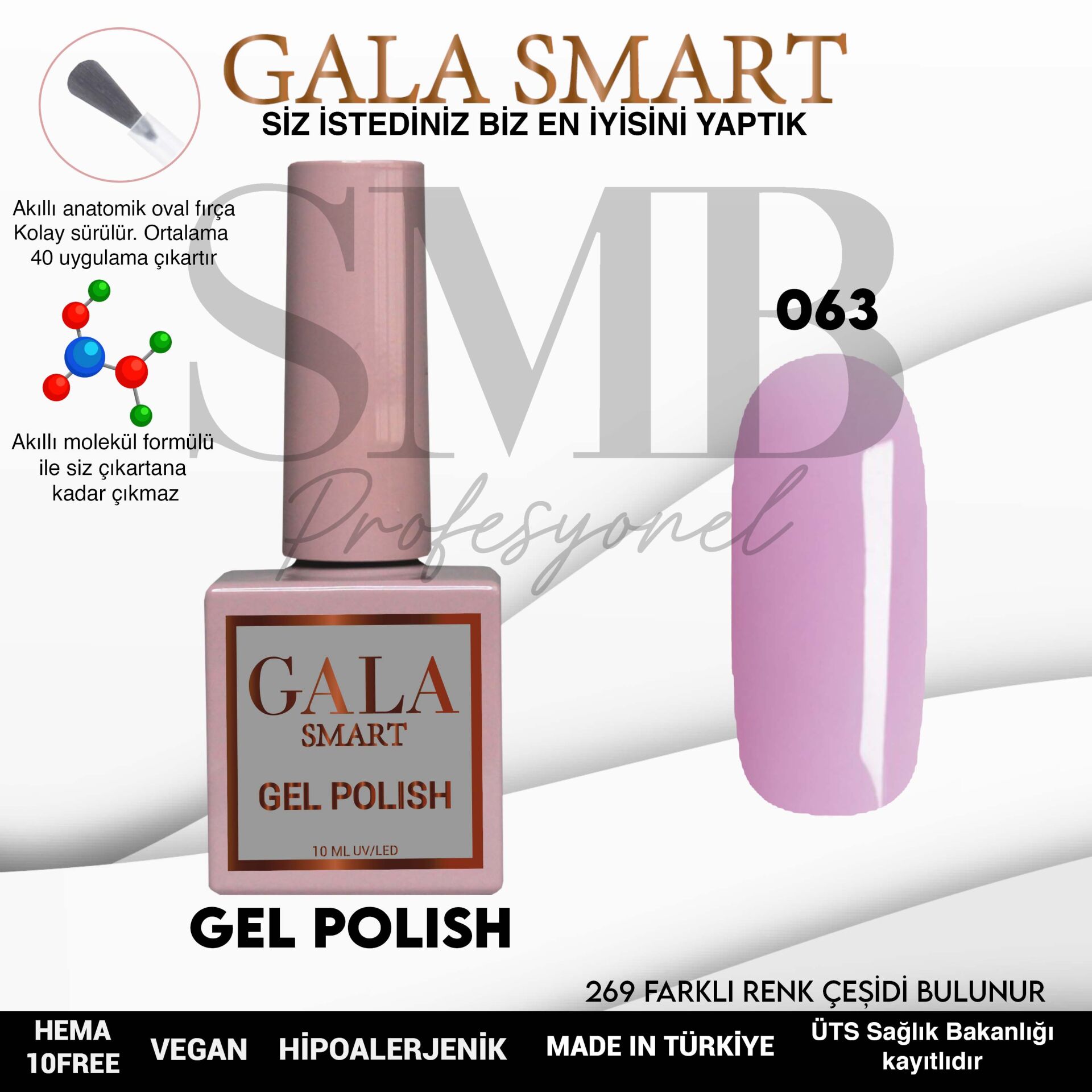 GALA SMART CLASSİC KALICI OJE 10 mle NO:063