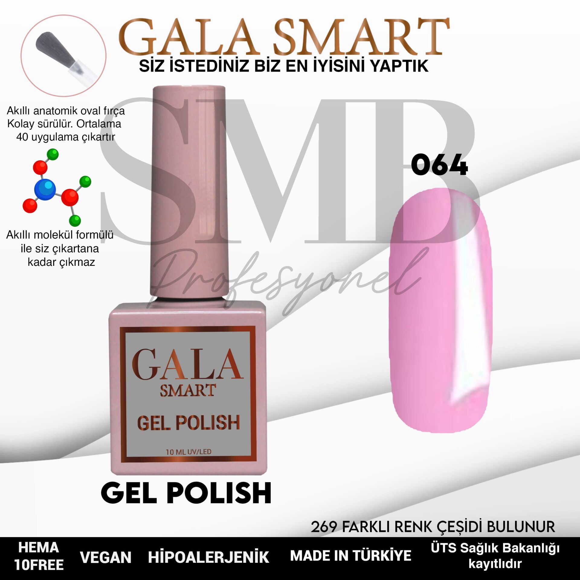 GALA SMART CLASSİC KALICI OJE 10 mle NO:064