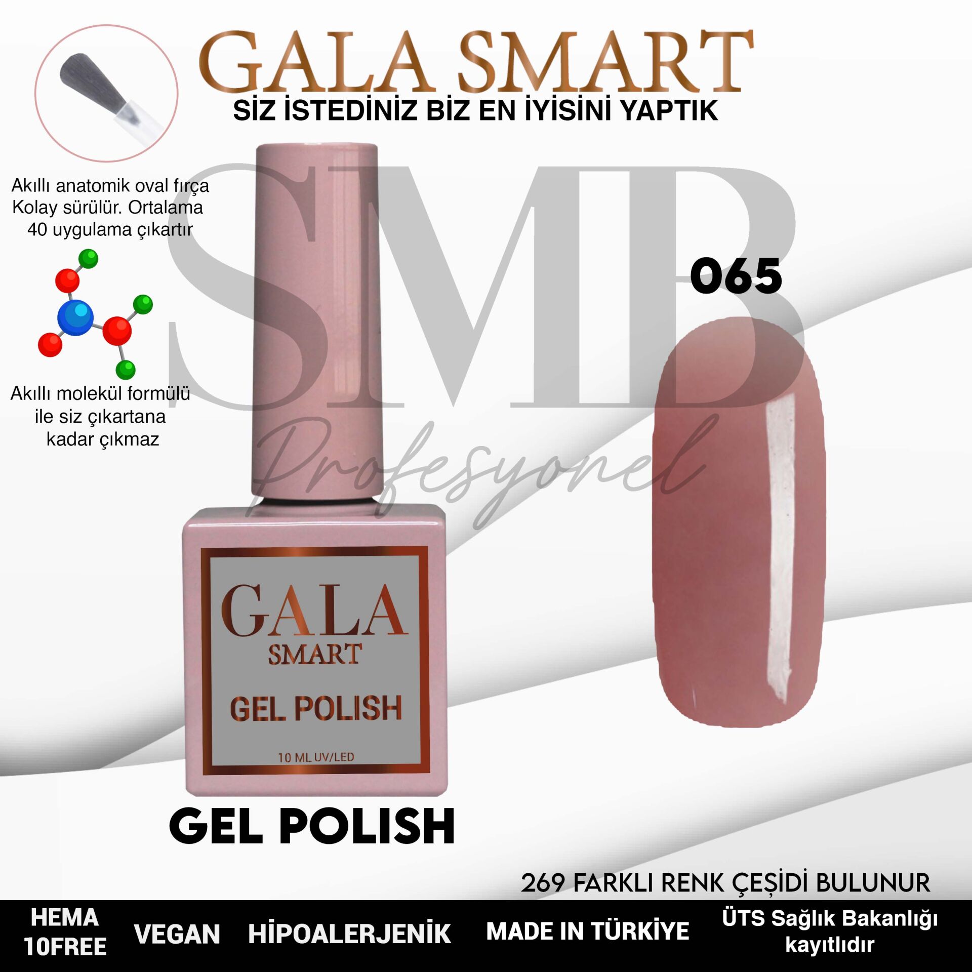 GALA SMART CLASSİC KALICI OJE 10 mle NO:065