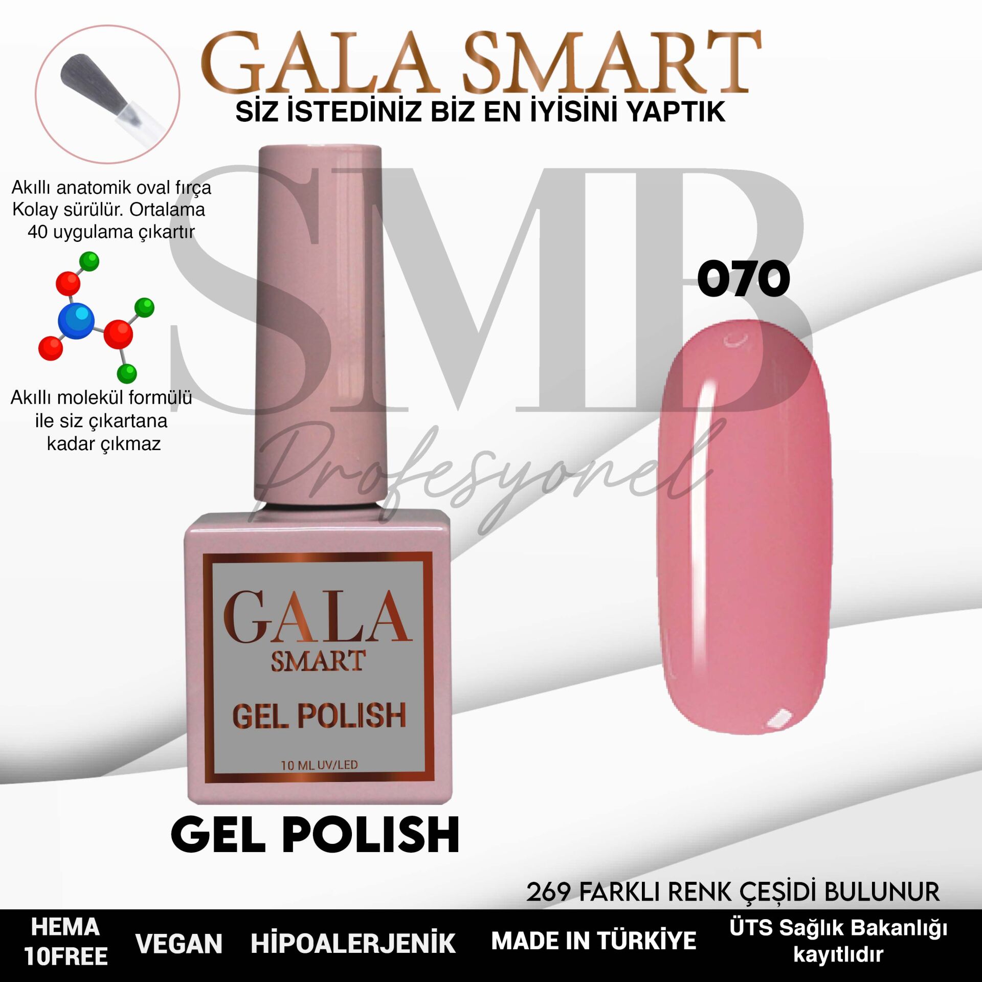 GALA SMART CLASSİC KALICI OJE 10 mle NO:070
