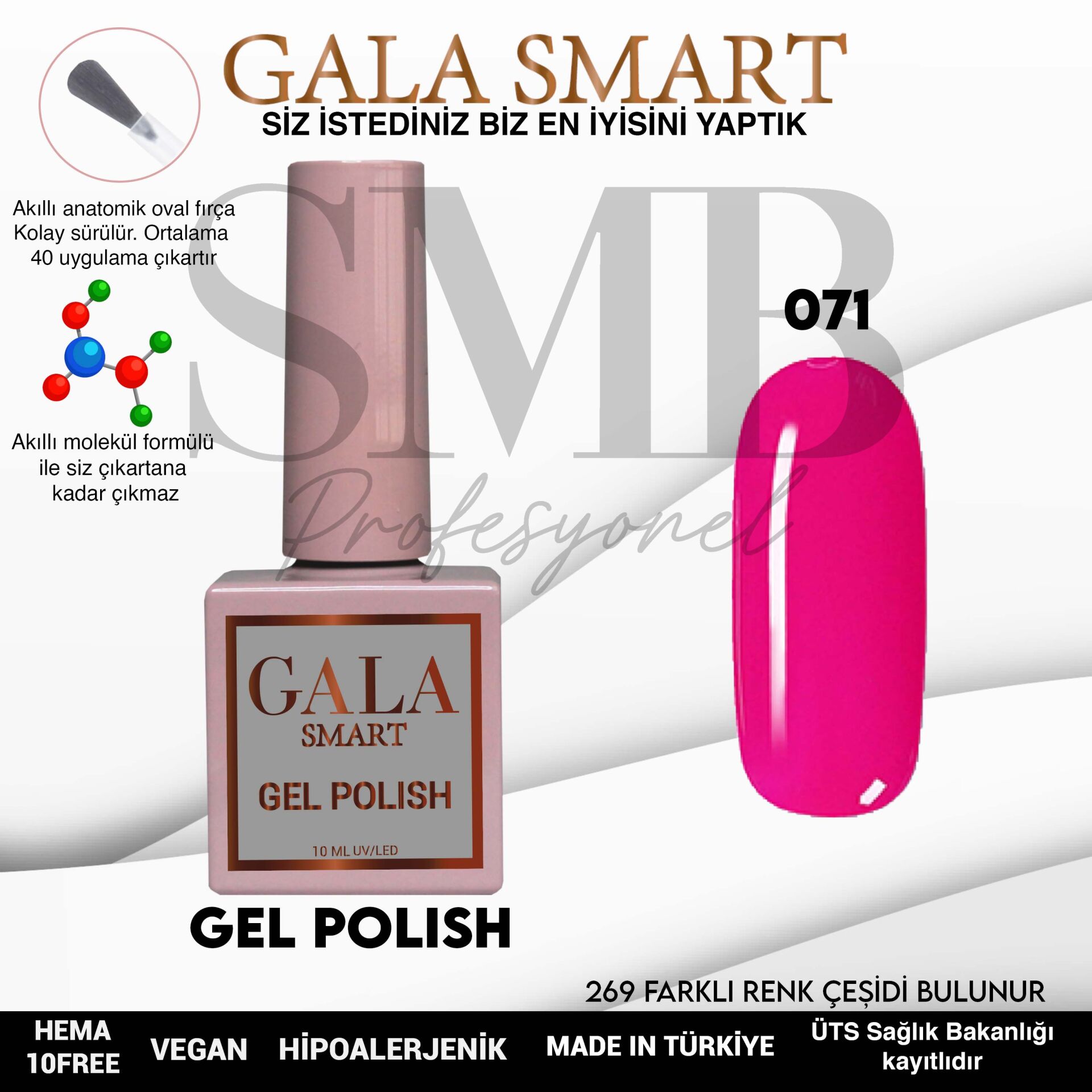 GALA SMART CLASSİC KALICI OJE 10 mle NO:071