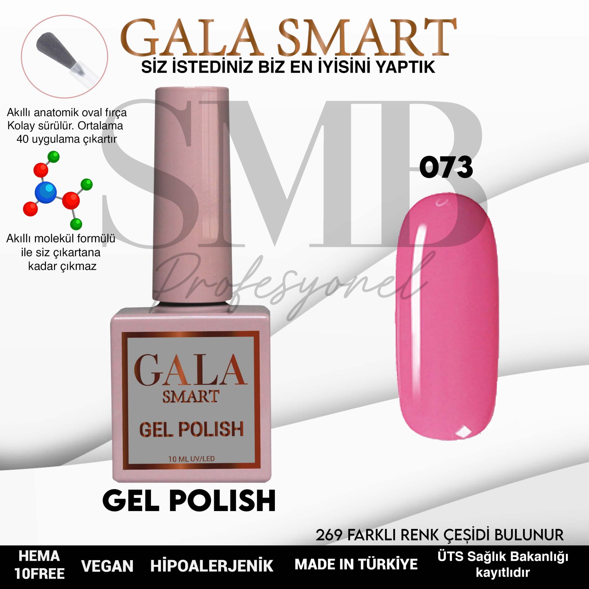 GALA SMART CLASSİC KALICI OJE 10 mle NO:073