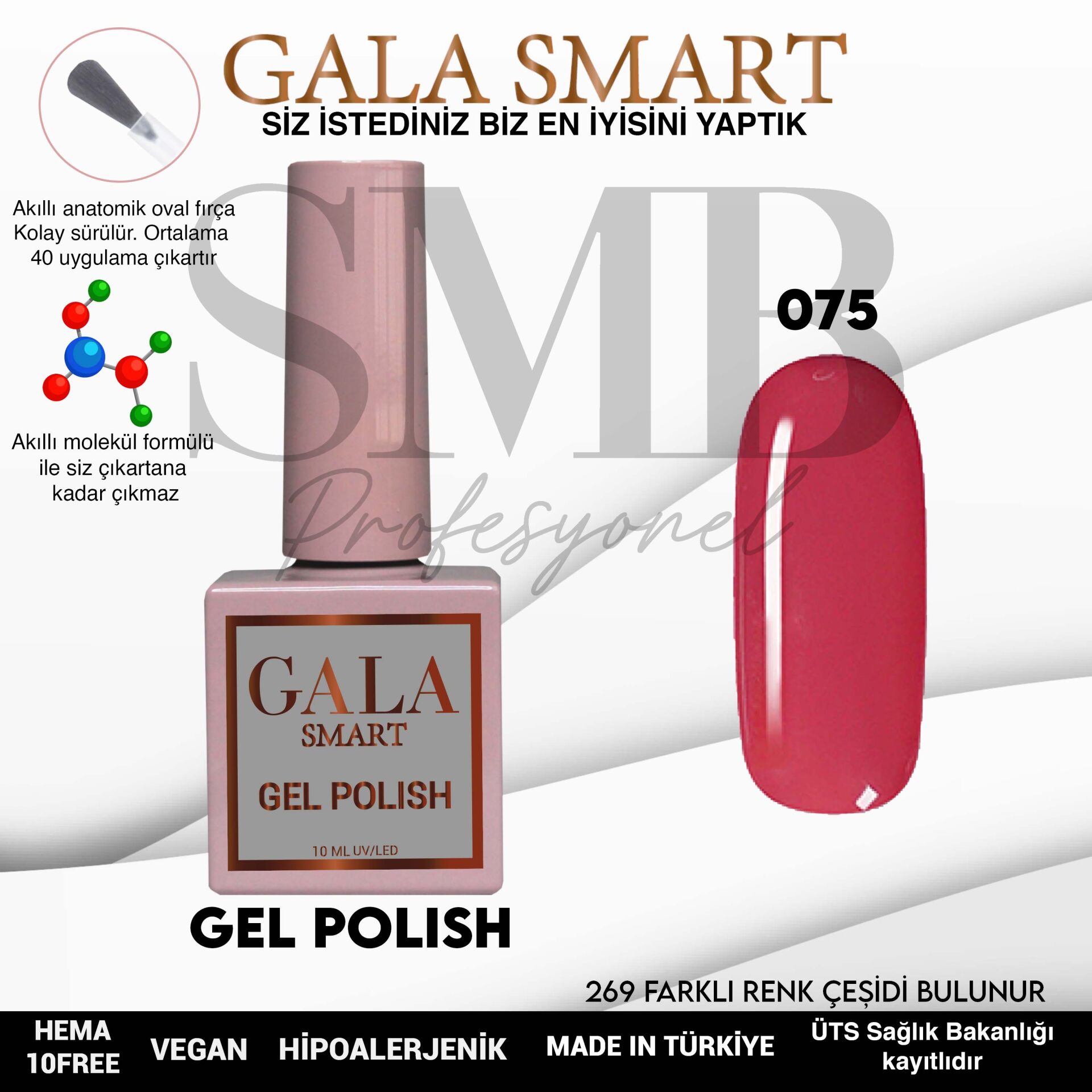 GALA SMART CLASSİC KALICI OJE 10 mle NO:075