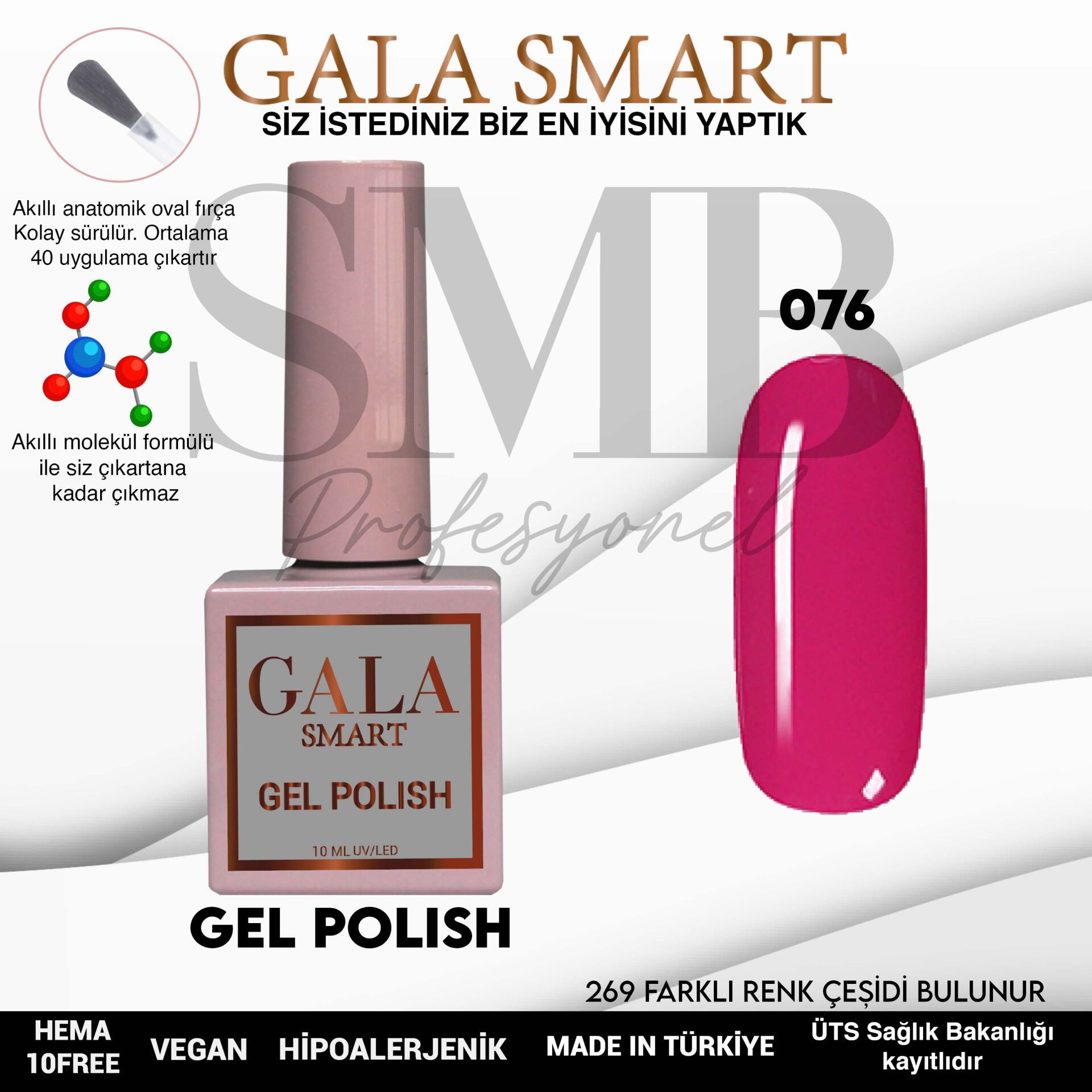 GALA SMART CLASSİC KALICI OJE 10 mle NO:076