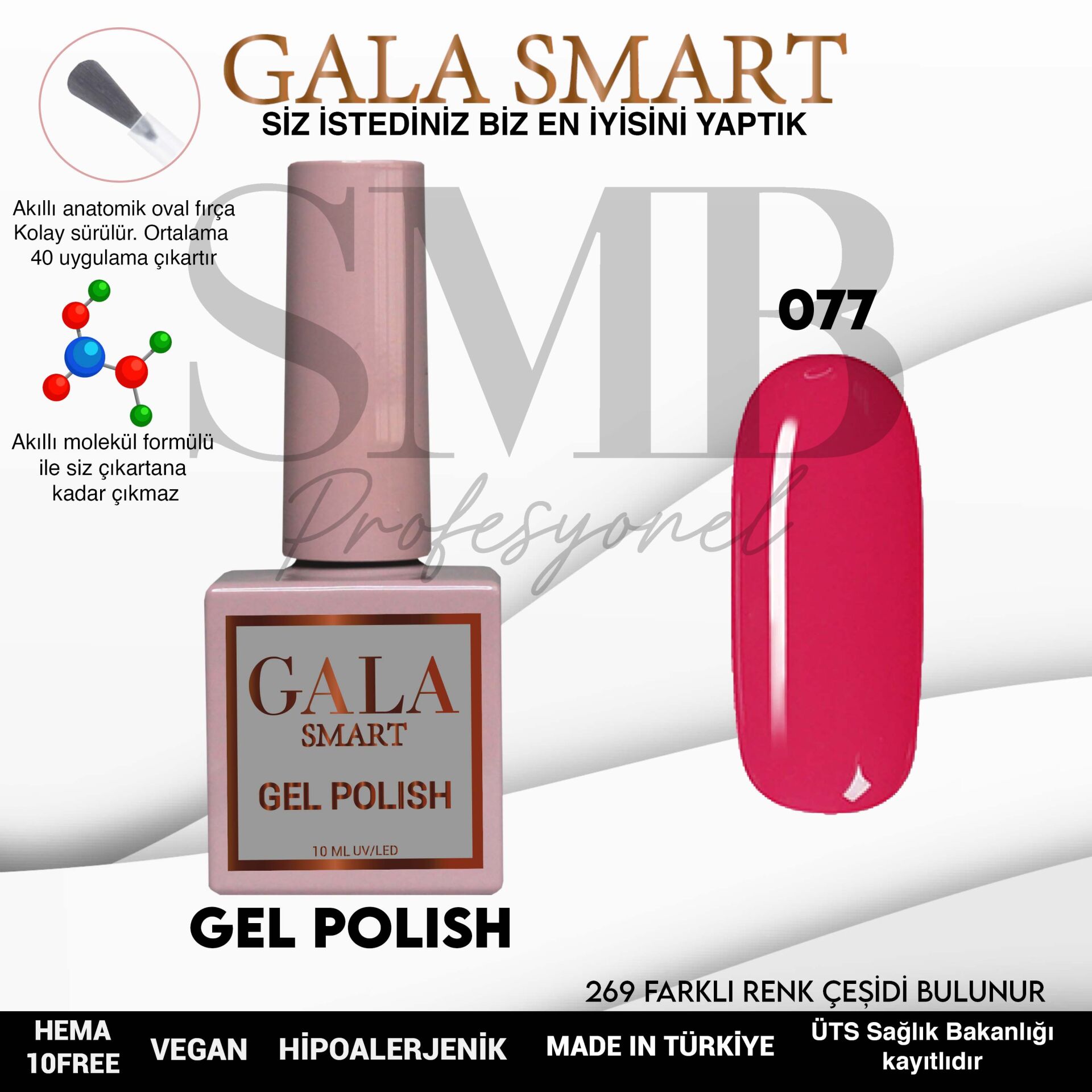 GALA SMART CLASSİC KALICI OJE 10 mle NO:077