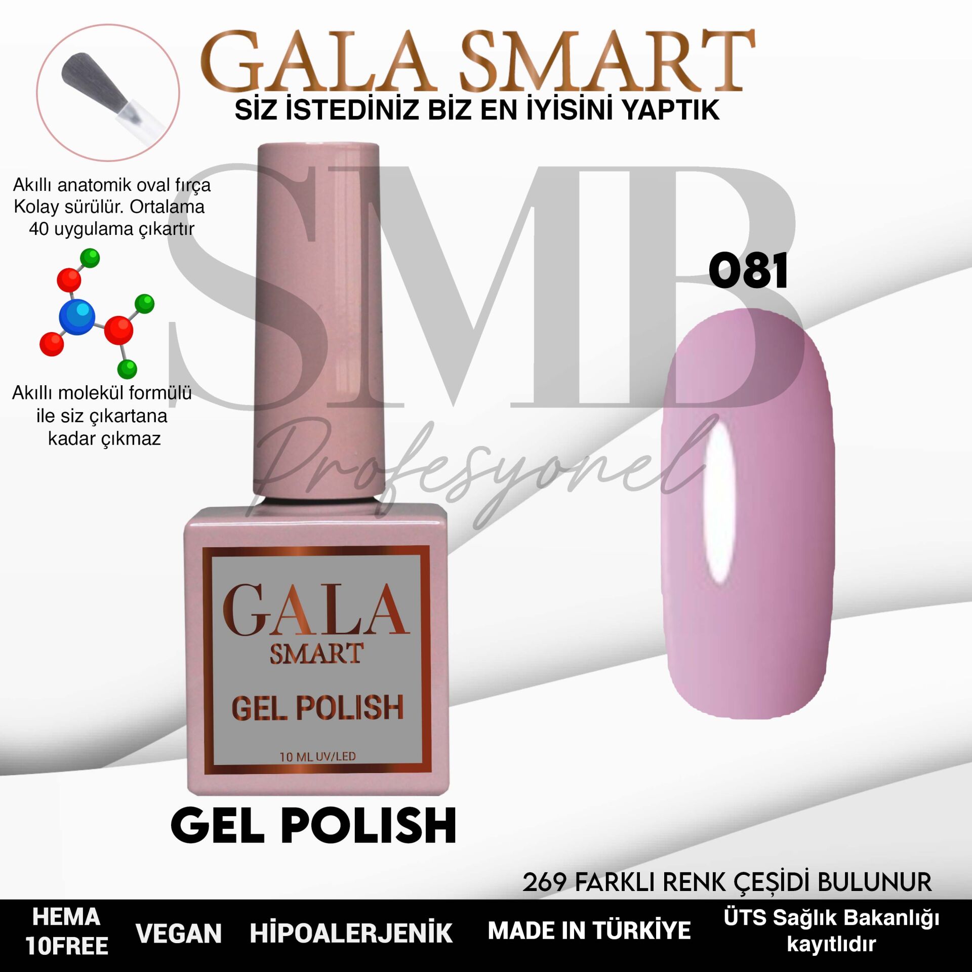 GALA SMART CLASSİC KALICI OJE 10 mle NO:081