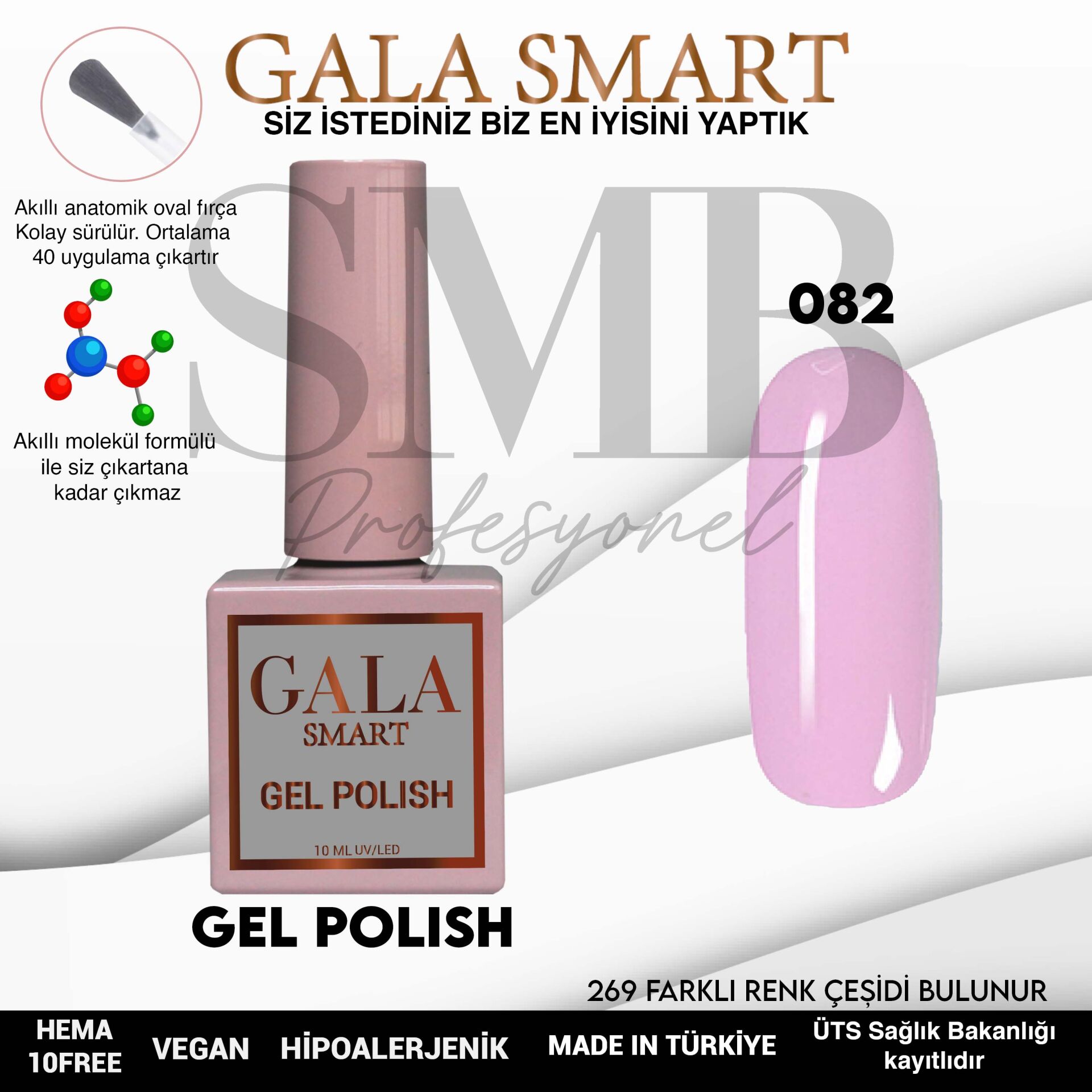 GALA SMART CLASSİC KALICI OJE 10 mle NO:082