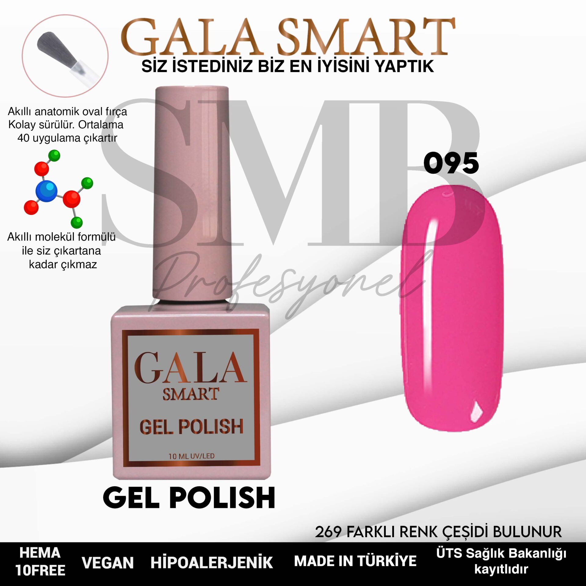 GALA SMART CLASSİC KALICI OJE 10 mle NO:095