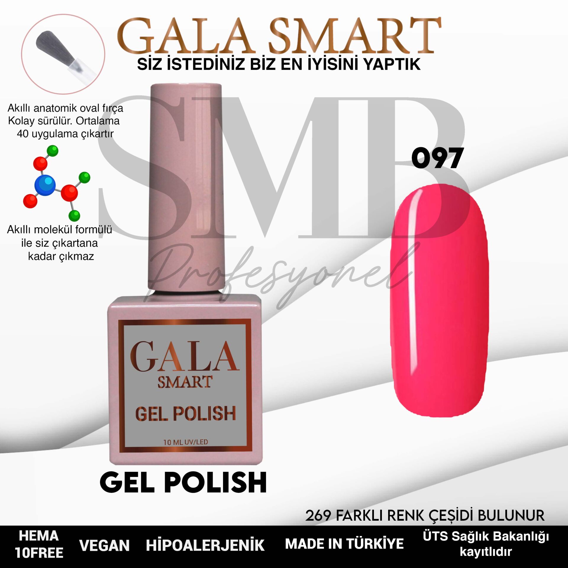 GALA SMART CLASSİC KALICI OJE 10 mle NO:097