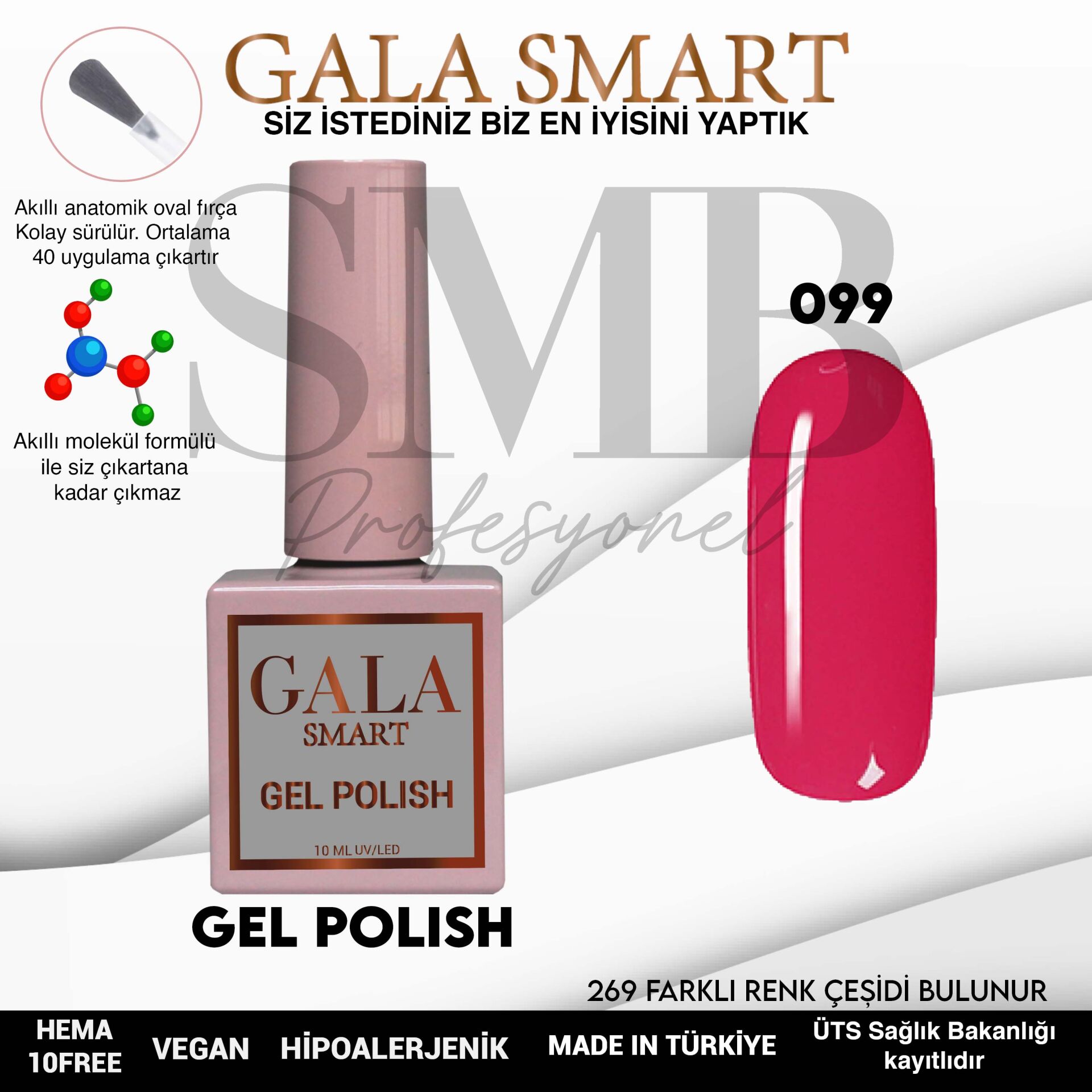 GALA SMART CLASSİC KALICI OJE 10 mle NO:099
