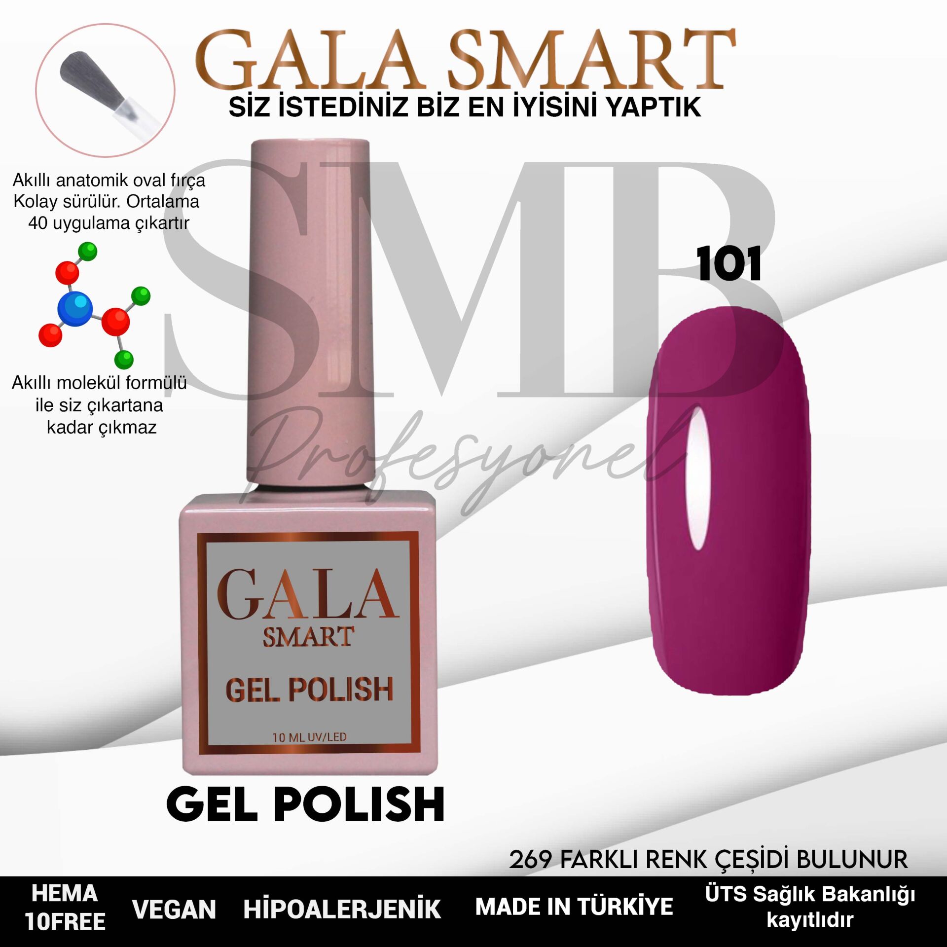 GALA SMART CLASSİC KALICI OJE 10 mle NO:101