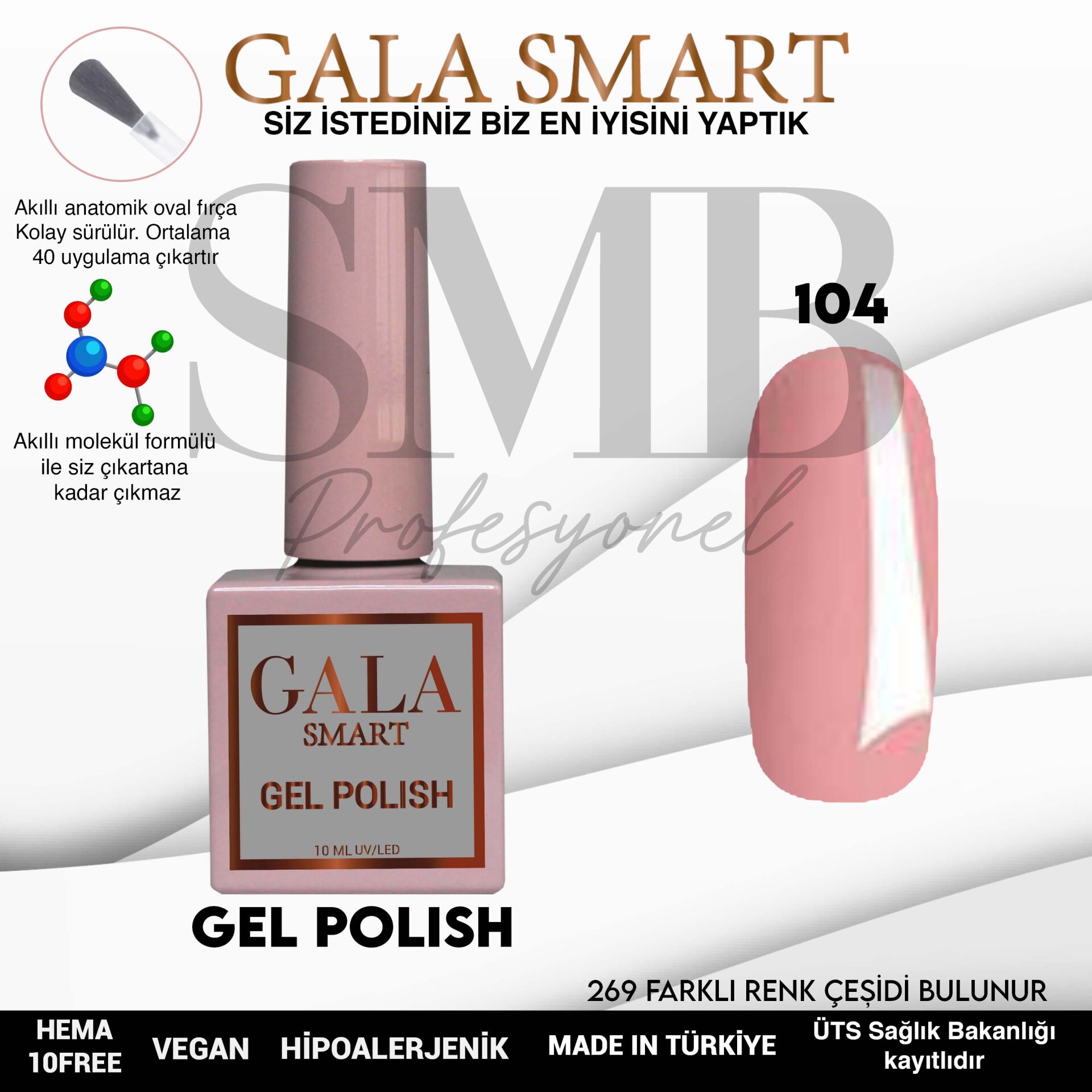 GALA SMART CLASSİC KALICI OJE 10 mle NO:104