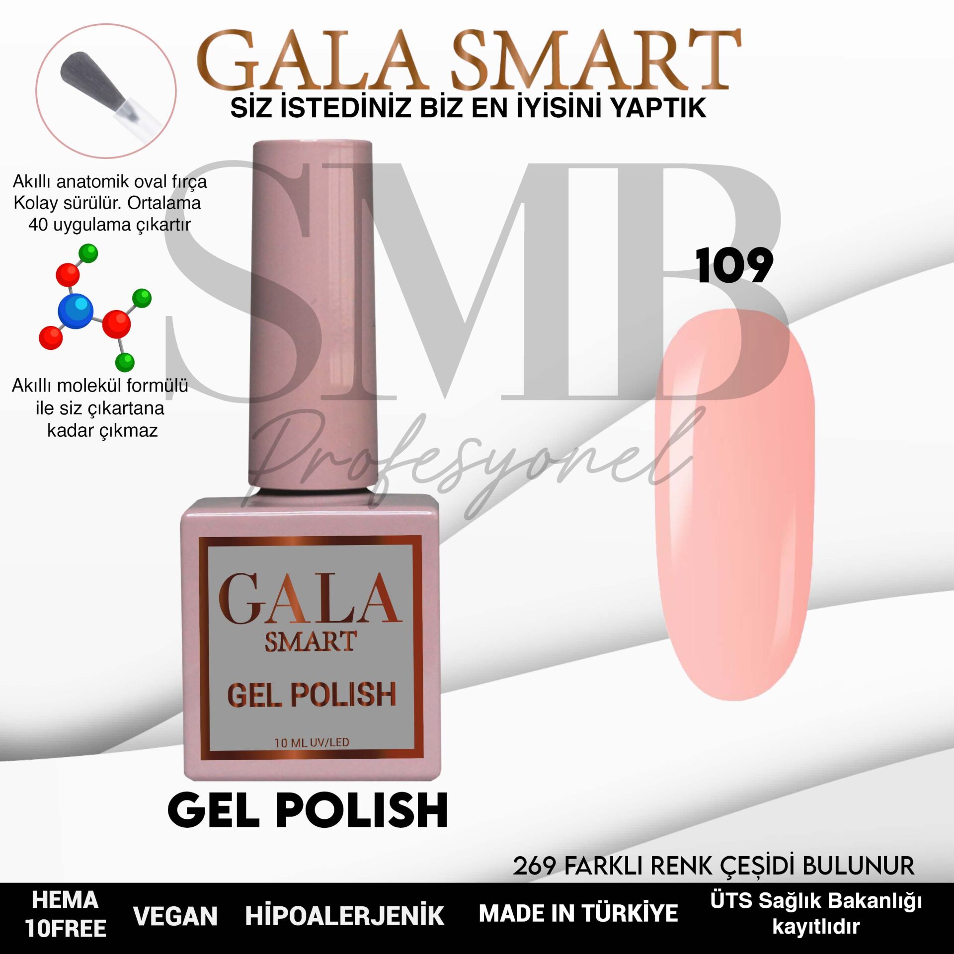GALA SMART CLASSİC KALICI OJE 10 mle NO:109