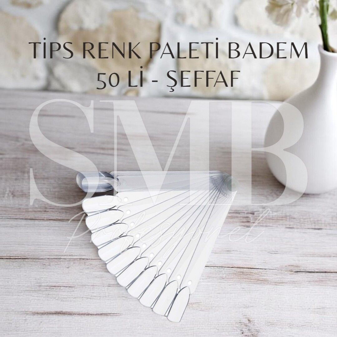 TİPS RENK PALETİ BADEM 50 Lİ - ŞEFFAF