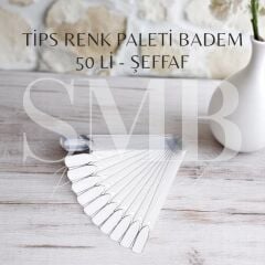 TİPS RENK PALETİ BADEM 50 Lİ - ŞEFFAF