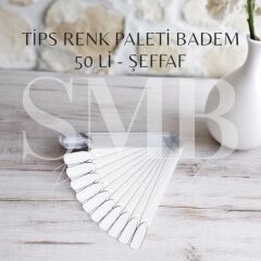 TİPS RENK PALETİ BADEM 50 Lİ - ŞEFFAF