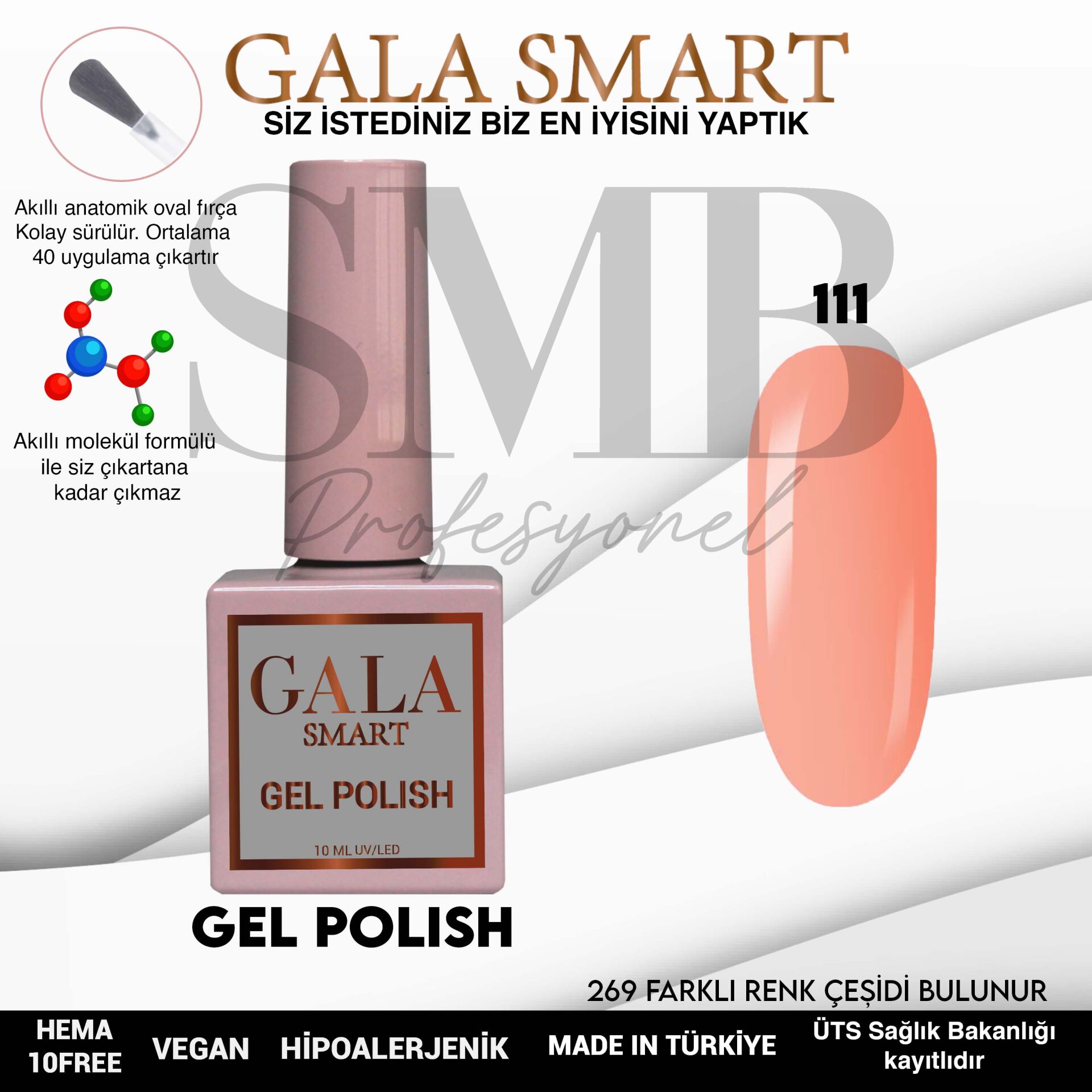 GALA SMART CLASSİC KALICI OJE 10 mle NO:111