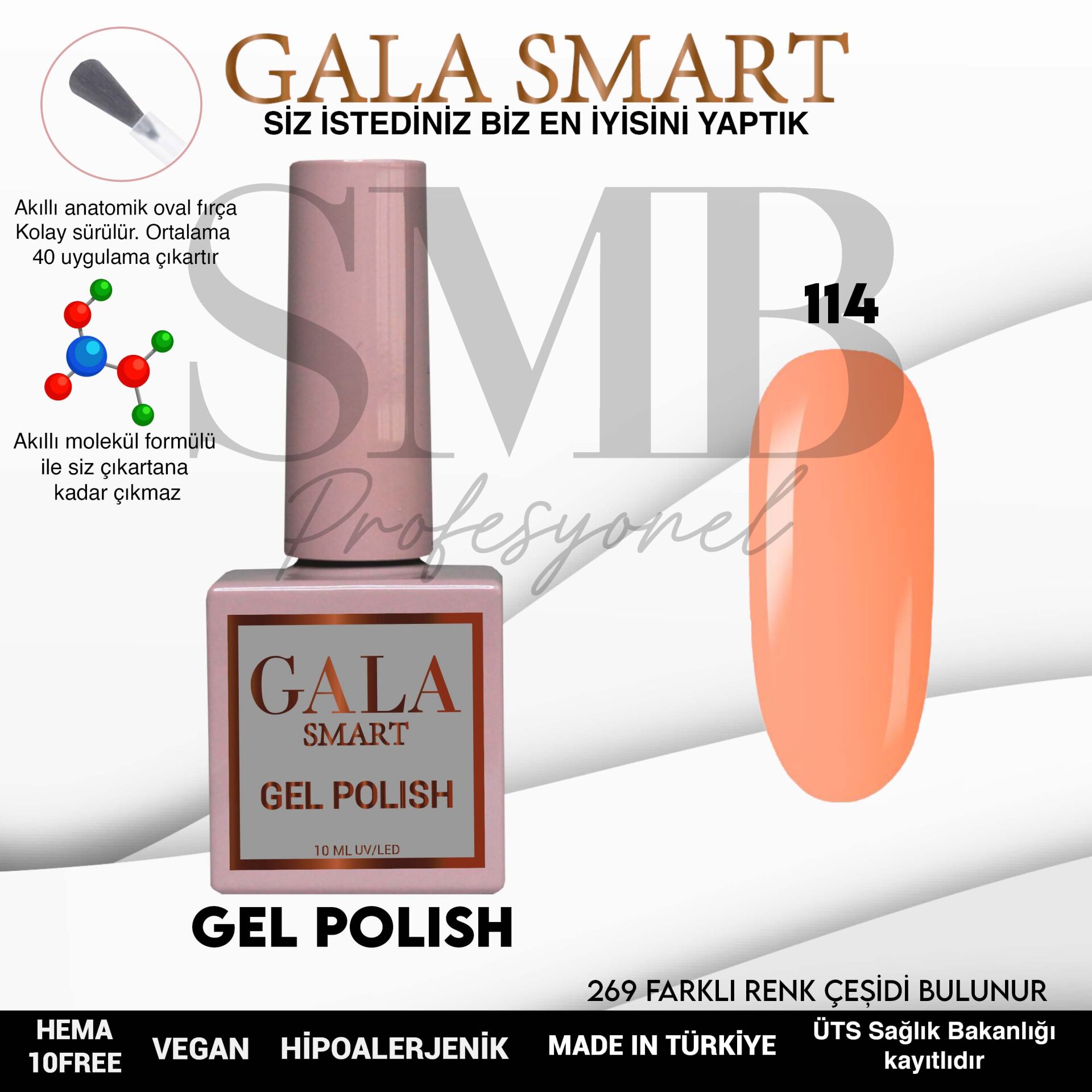 GALA SMART CLASSİC KALICI OJE 10 mle NO:114