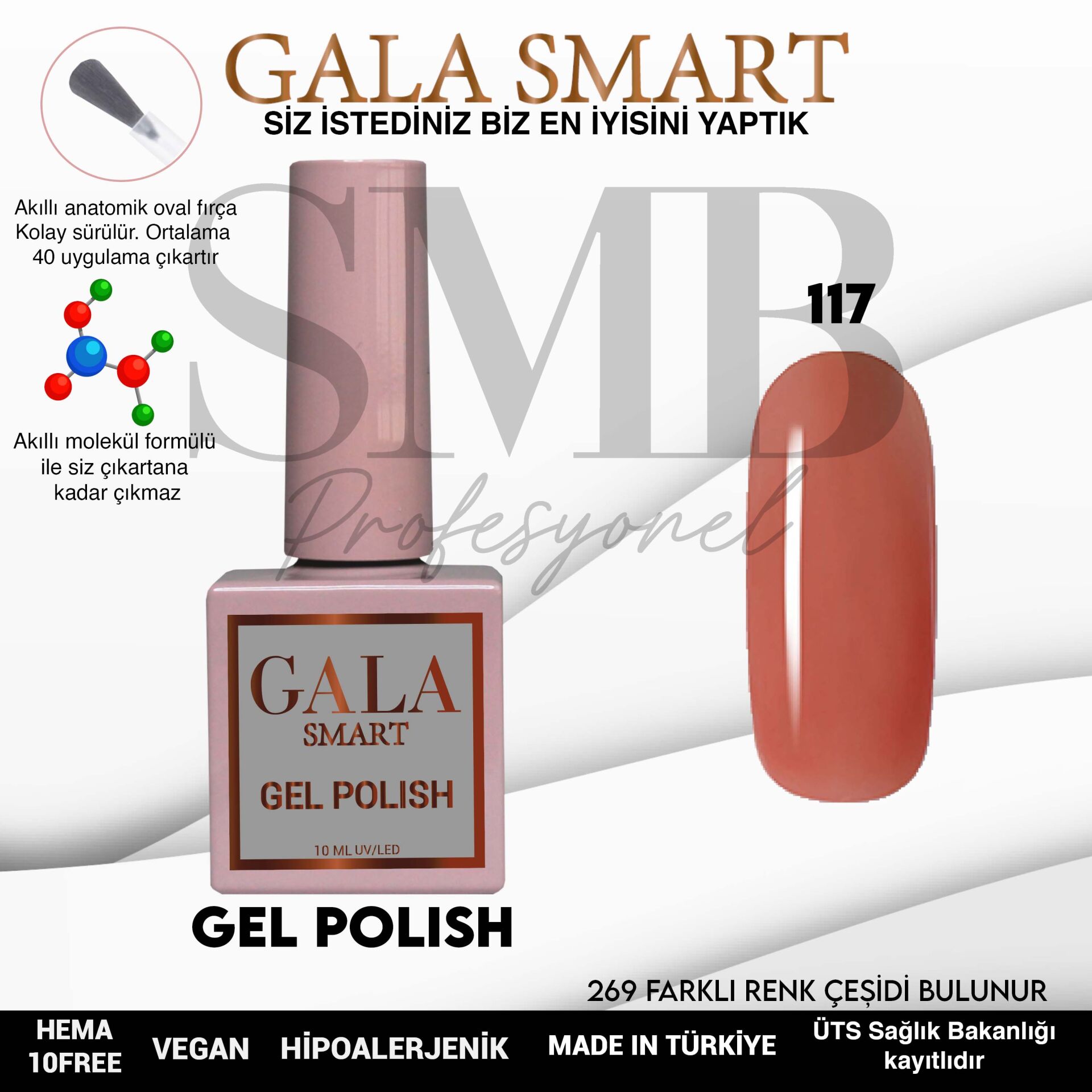 GALA SMART CLASSİC KALICI OJE 10 mle NO:117