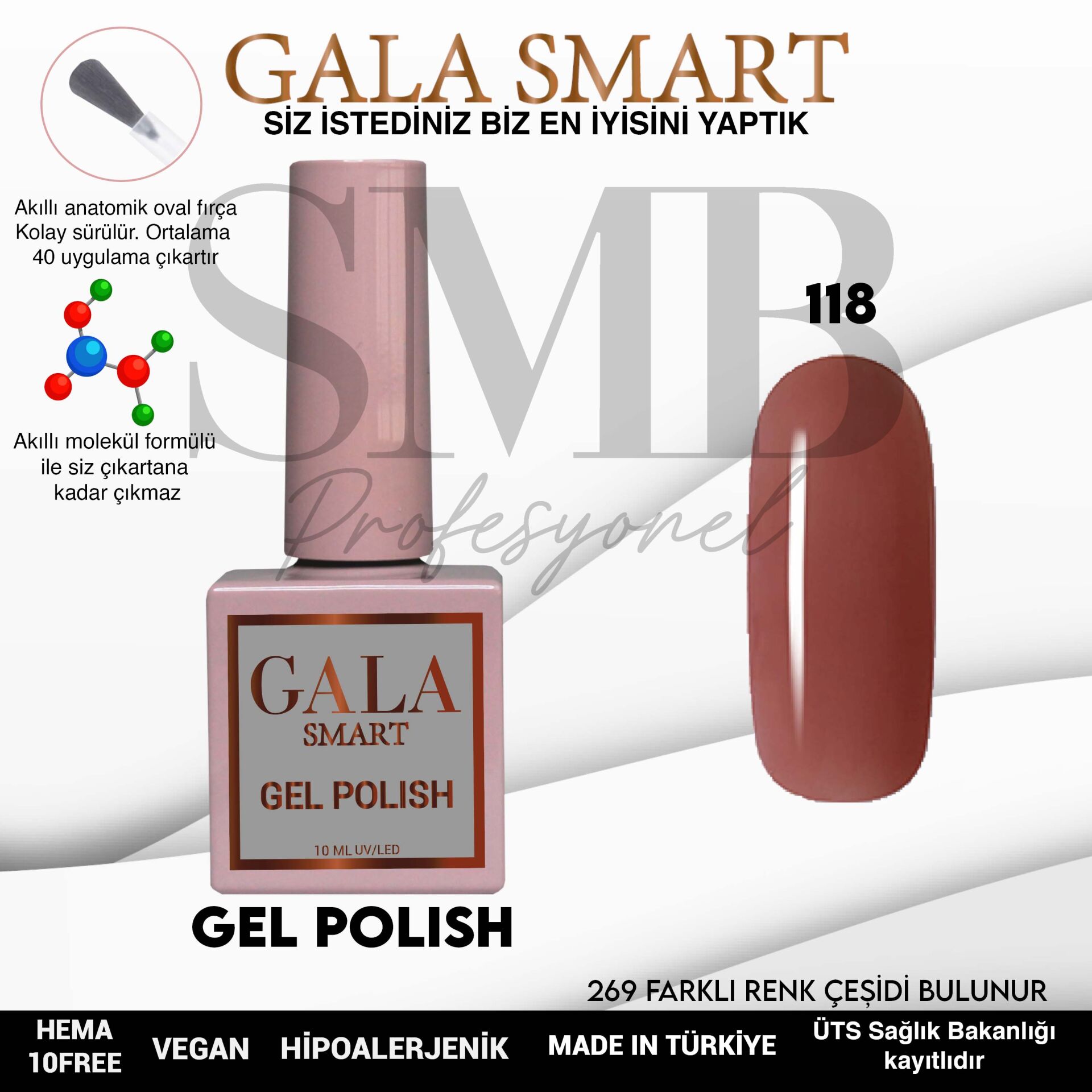 GALA SMART CLASSİC KALICI OJE 10 mle NO:118