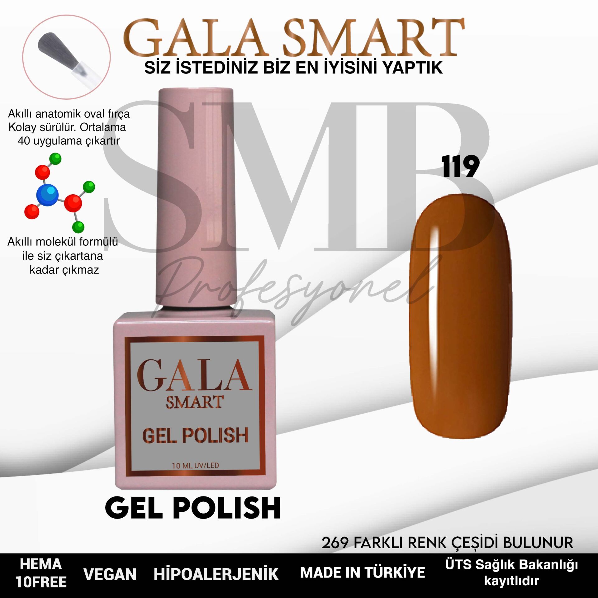 GALA SMART CLASSİC KALICI OJE 10 mle NO:119