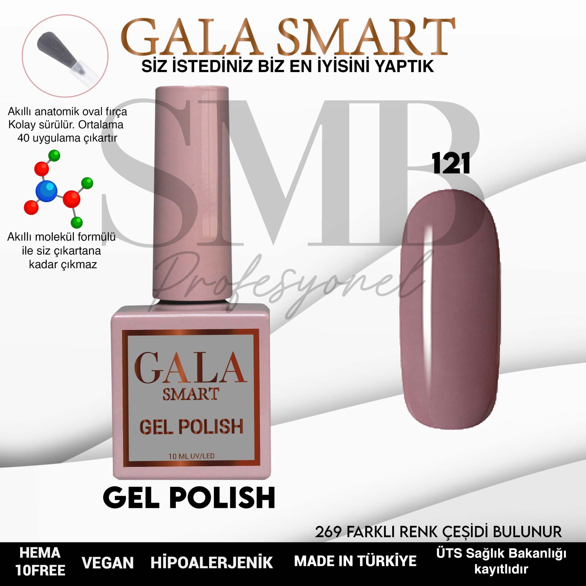 GALA SMART CLASSİC KALICI OJE 10 mle NO:121