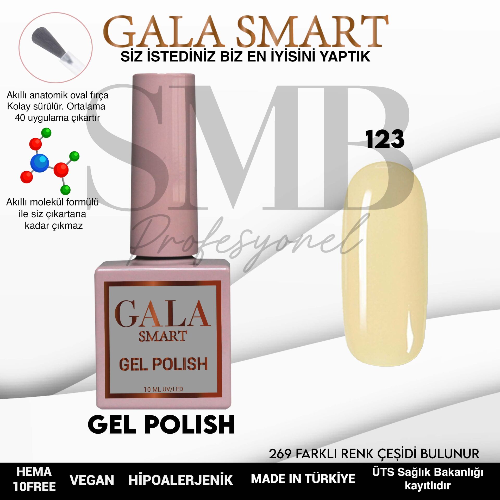 GALA SMART CLASSİC KALICI OJE 10 mle NO:123