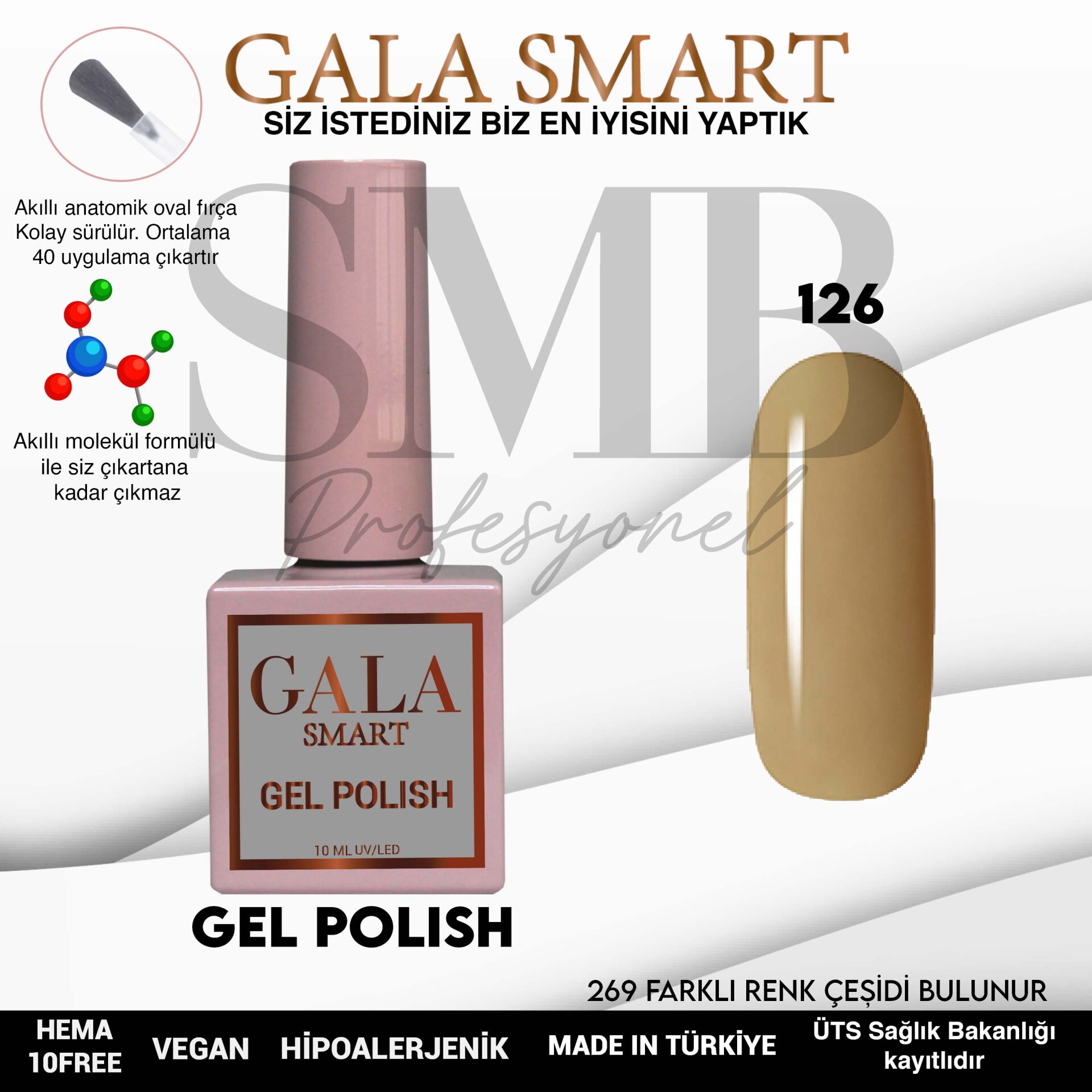 GALA SMART CLASSİC KALICI OJE 10 mle NO:126