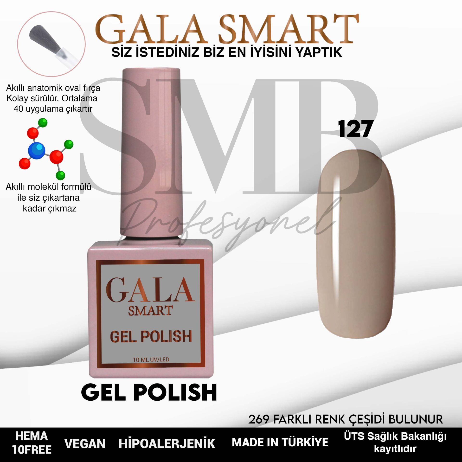 GALA SMART CLASSİC KALICI OJE 10 mle NO:127