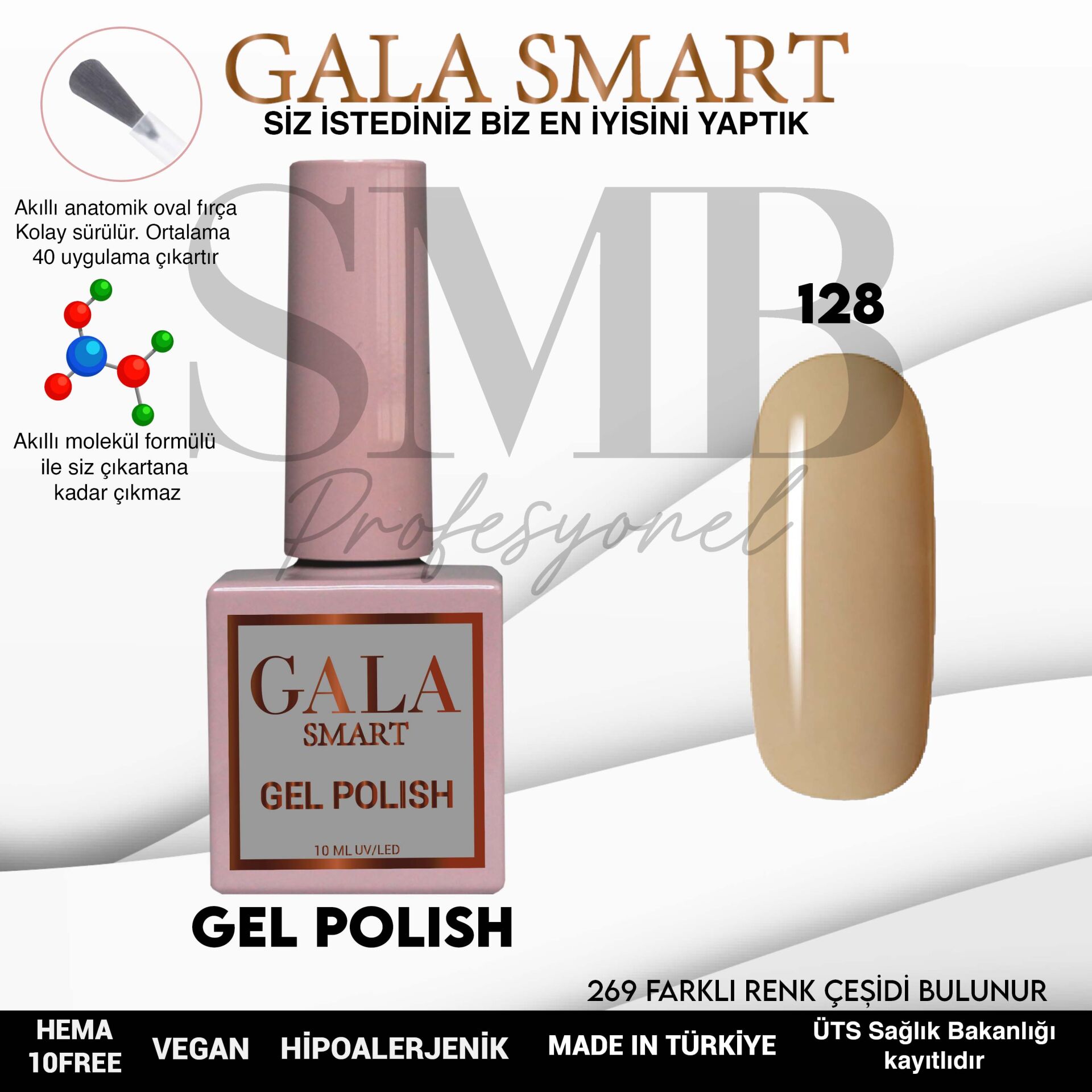 GALA SMART CLASSİC KALICI OJE 10 mle NO:128