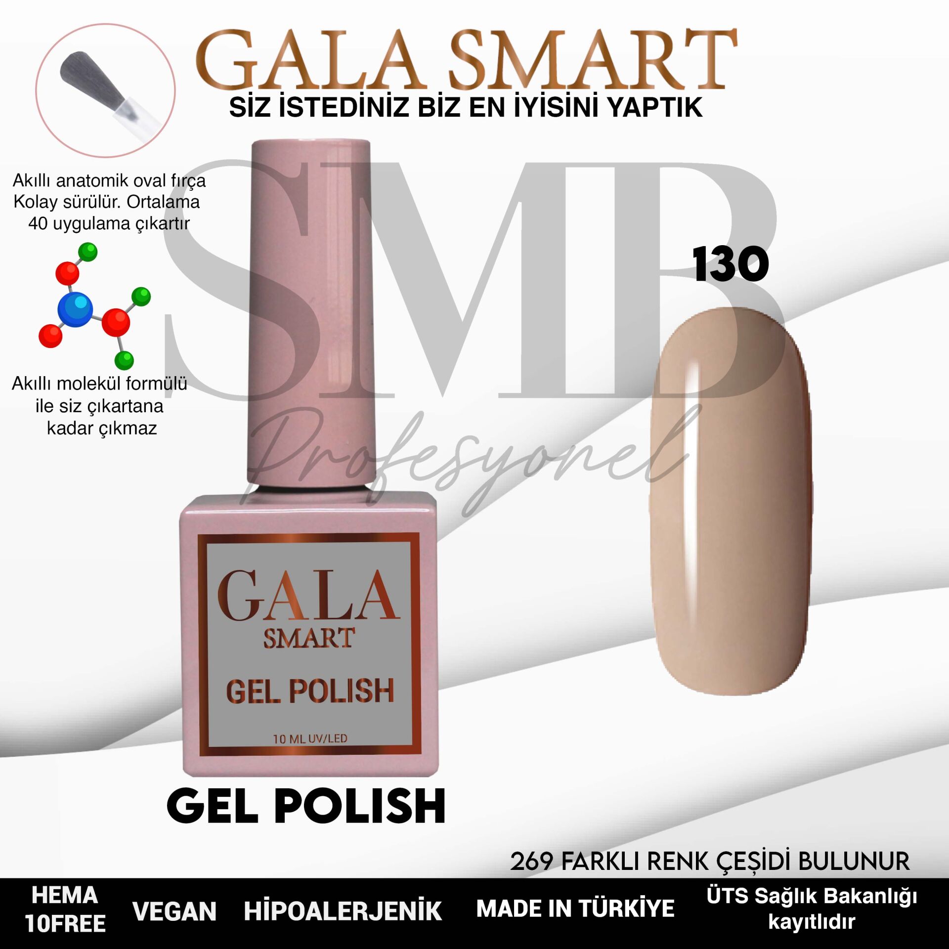 GALA SMART CLASSİC KALICI OJE 10 mle NO:130