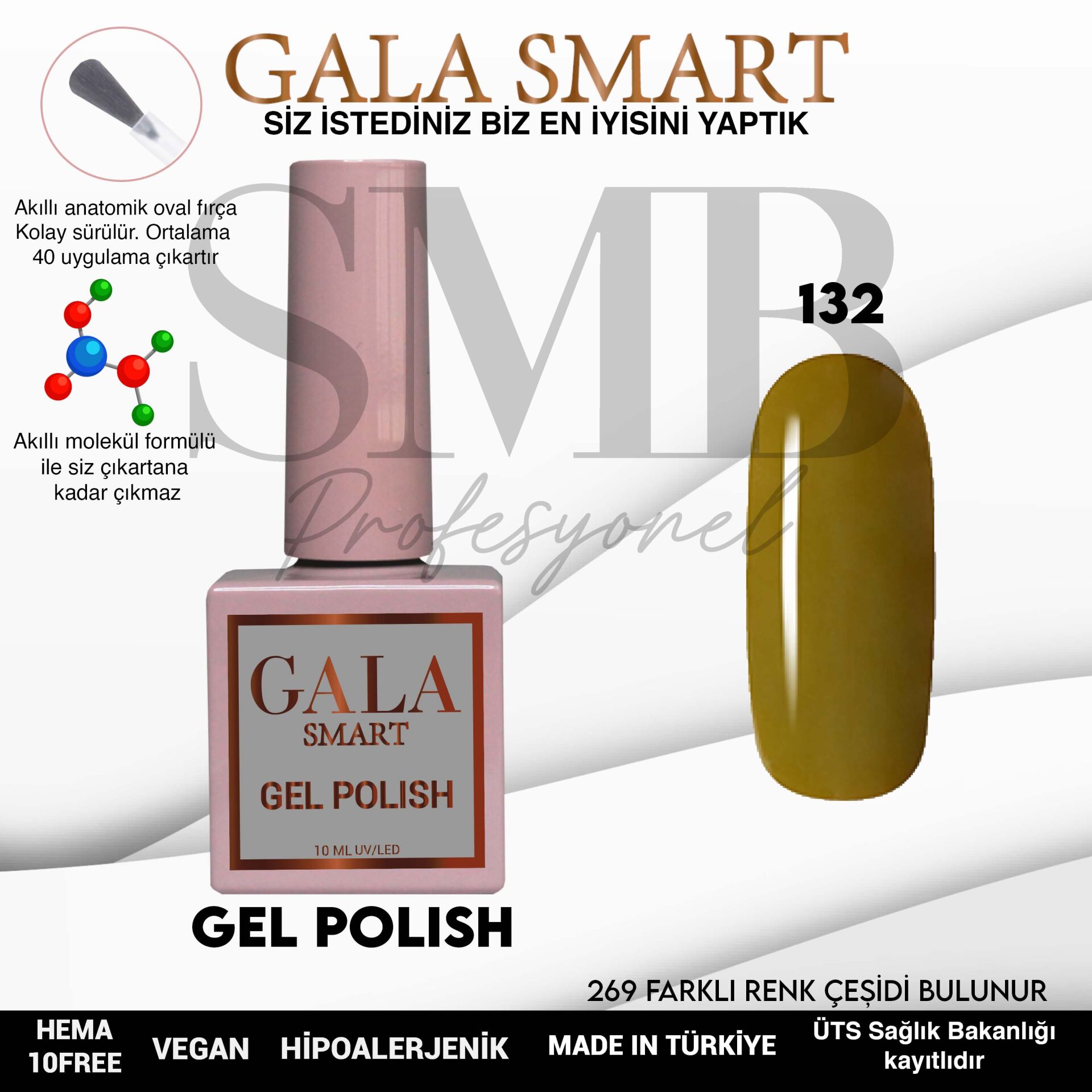 GALA SMART CLASSİC KALICI OJE 10 mle NO:132
