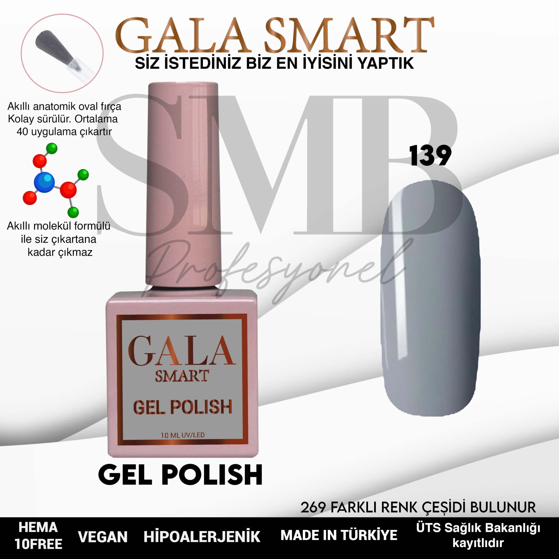 GALA SMART CLASSİC KALICI OJE 10 mle NO:139