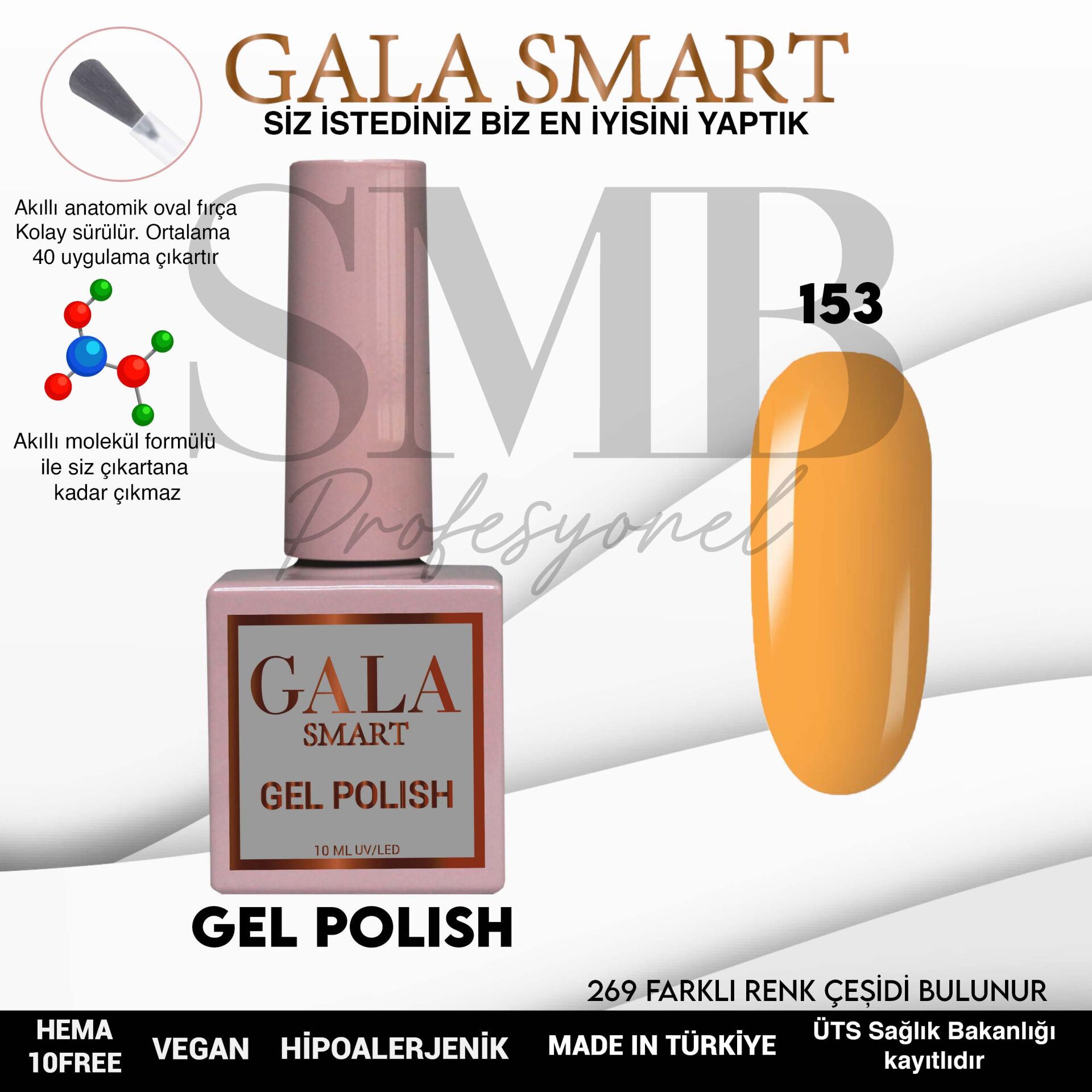 GALA SMART CLASSİC KALICI OJE 10 mle NO:153