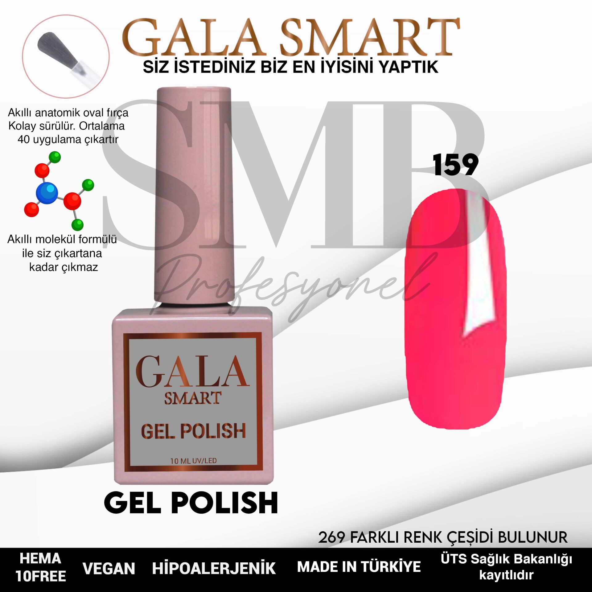 GALA SMART CLASSİC KALICI OJE 10 mle NO:159