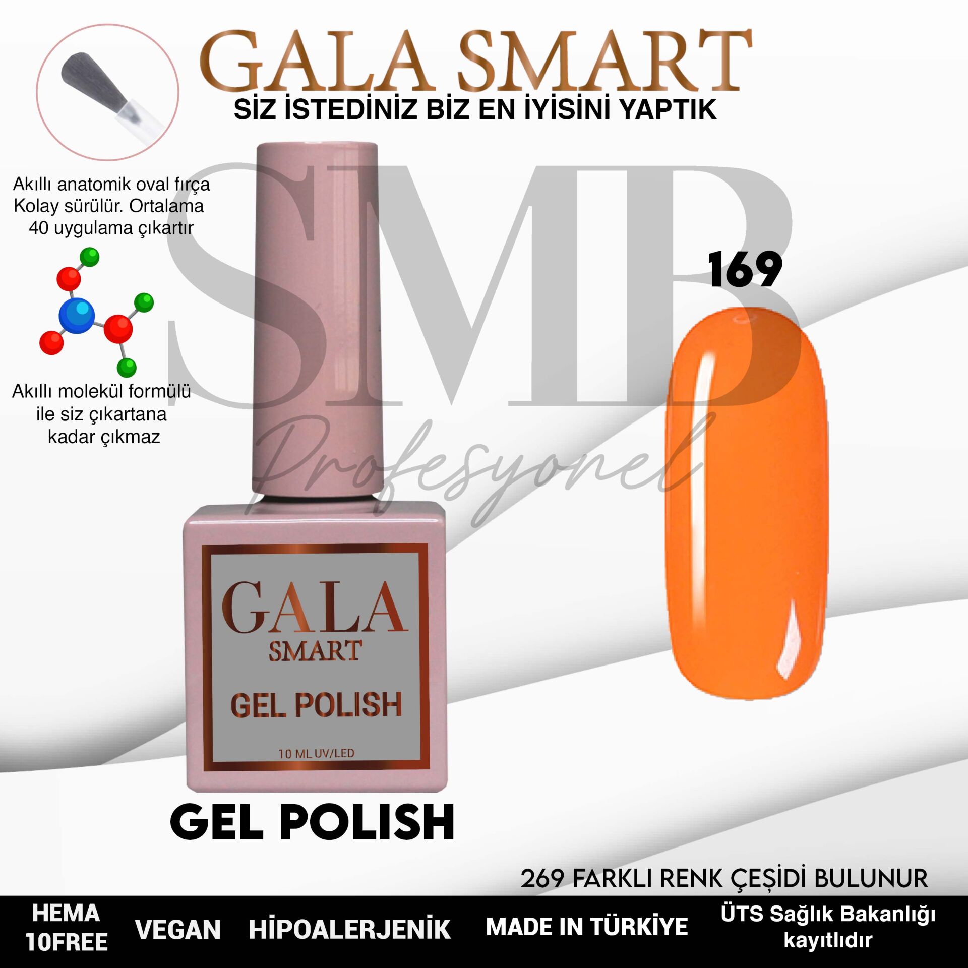 GALA SMART CLASSİC KALICI OJE 10 mle NO:169
