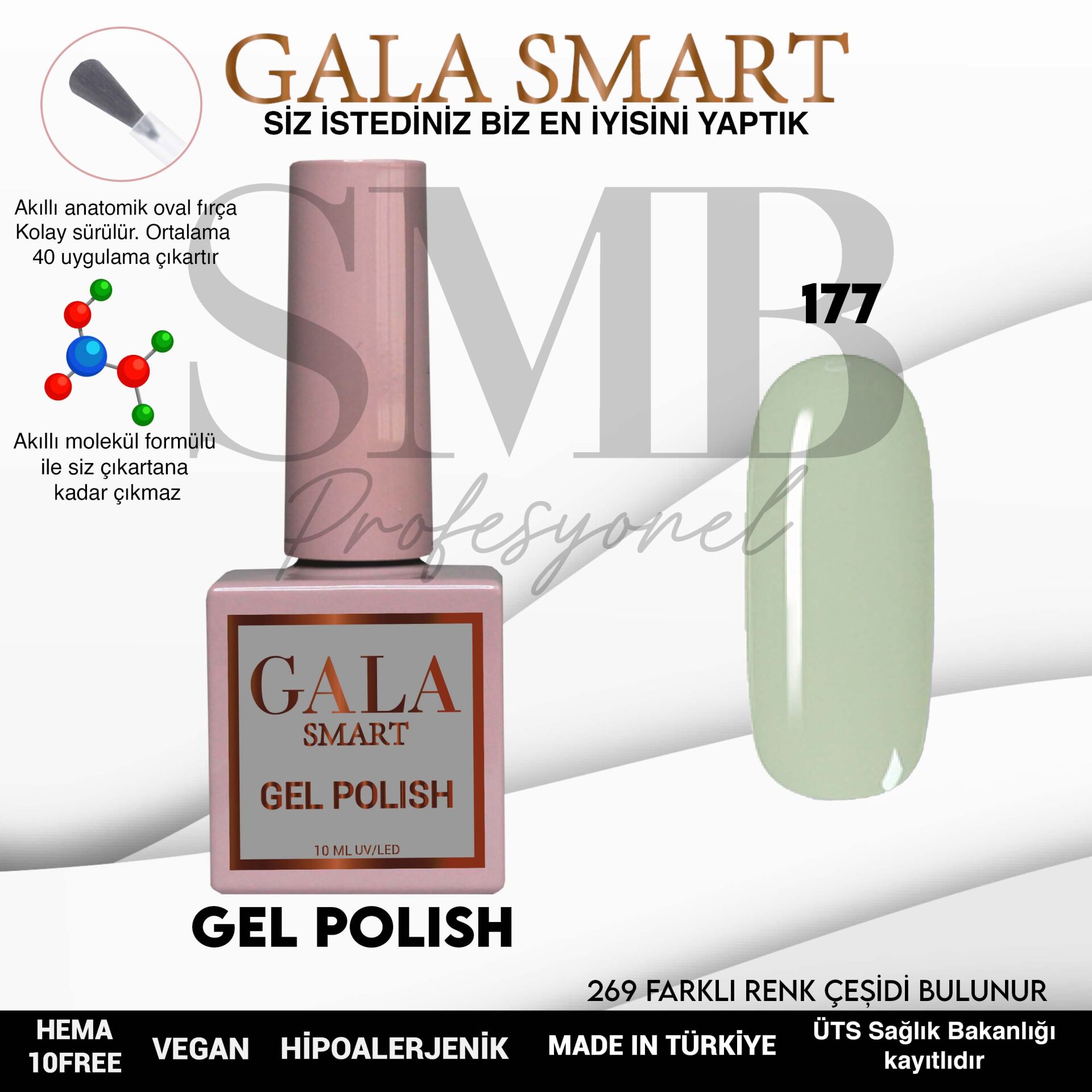 GALA SMART CLASSİC KALICI OJE 10 mle NO:177