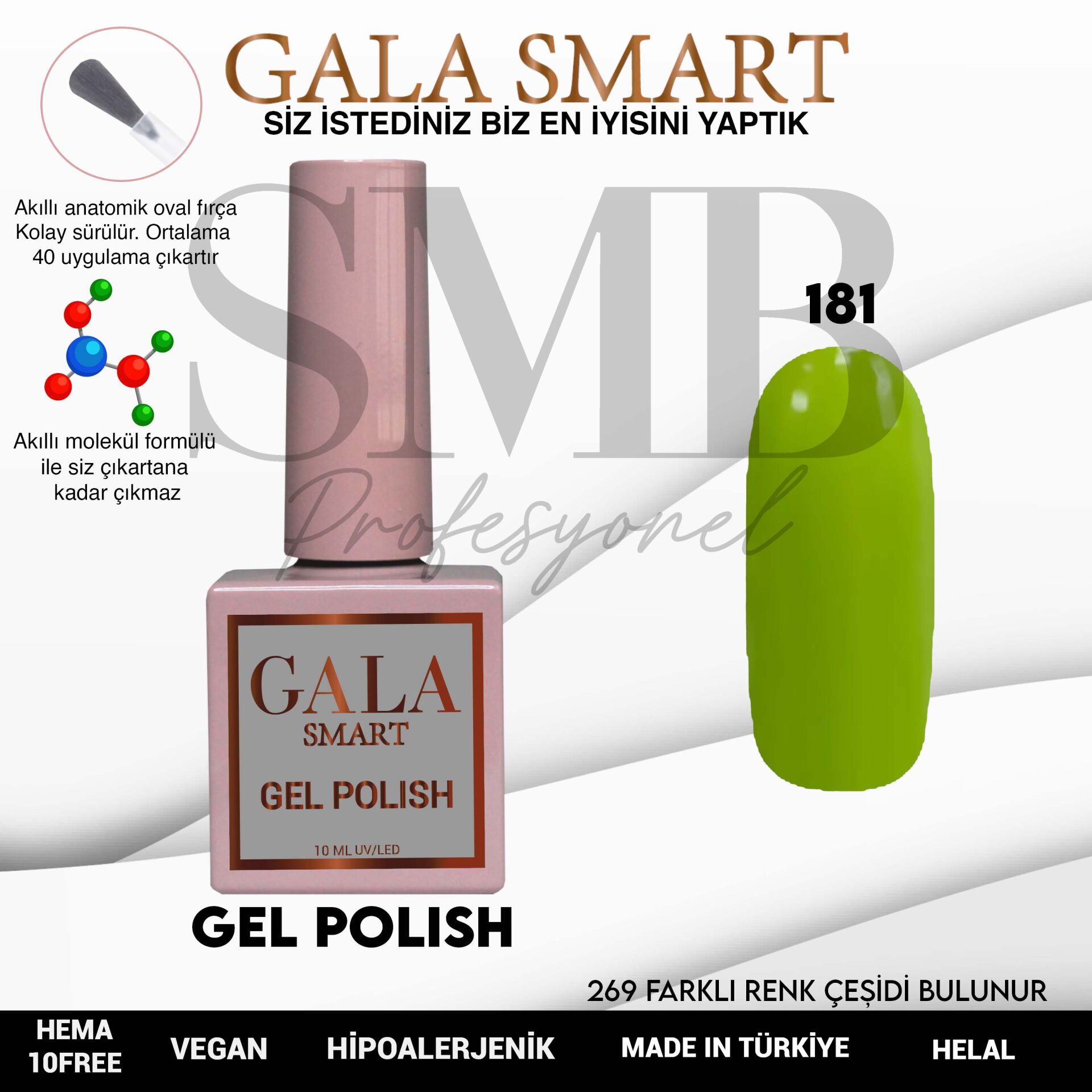 GALA SMART CLASSİC KALICI OJE 10 mle NO:181