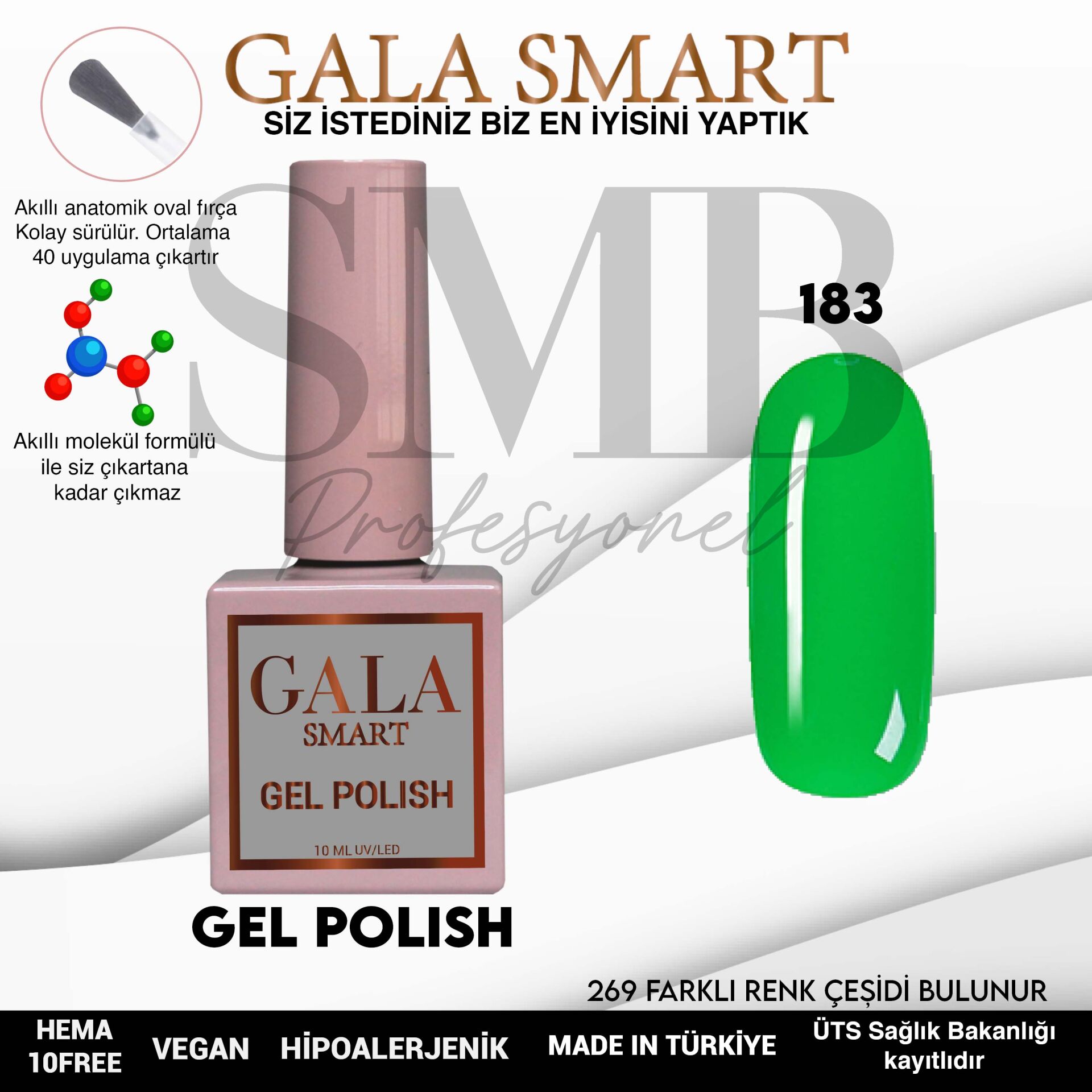 GALA SMART CLASSİC KALICI OJE 10 mle NO:183