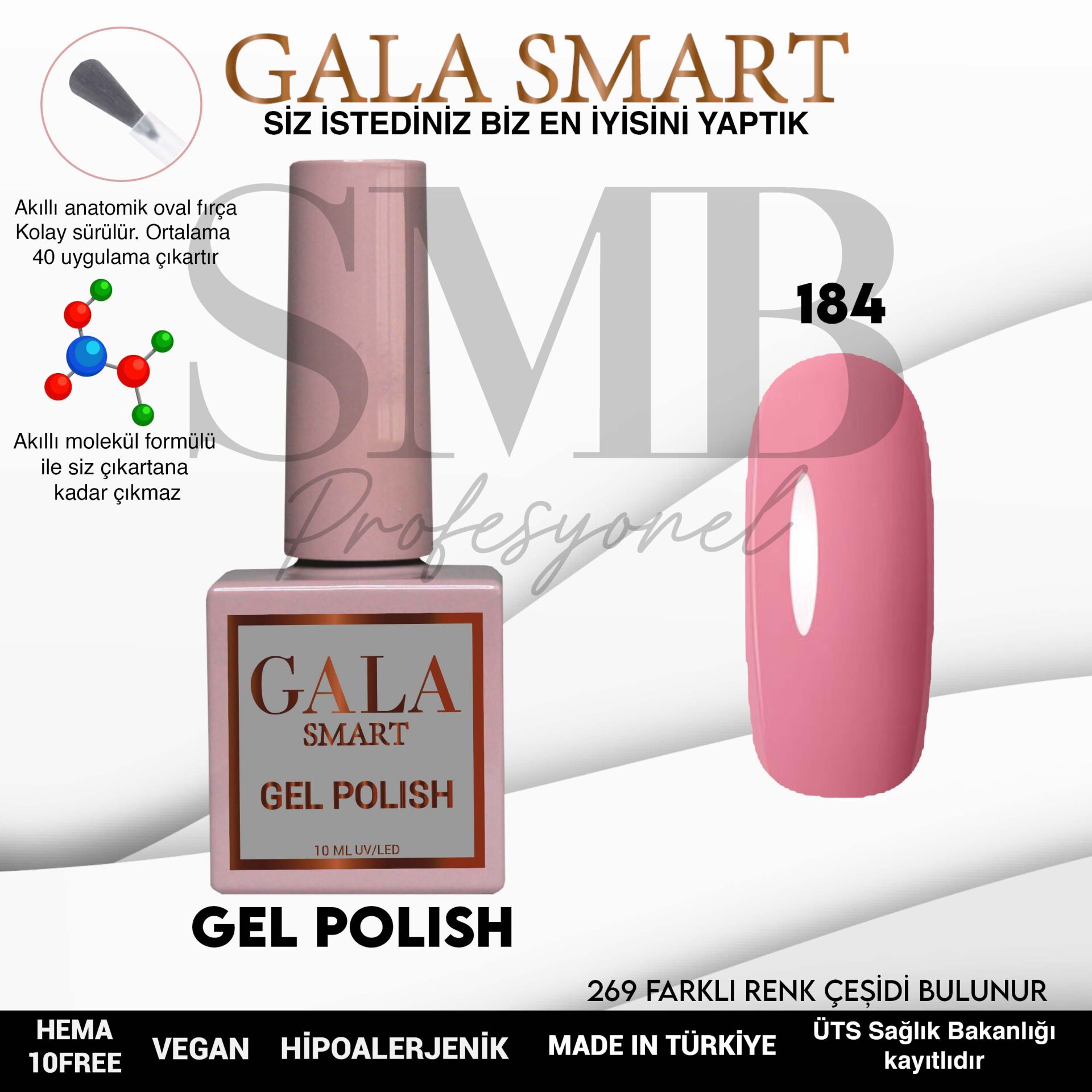 GALA SMART CLASSİC KALICI OJE 10 mle NO:184