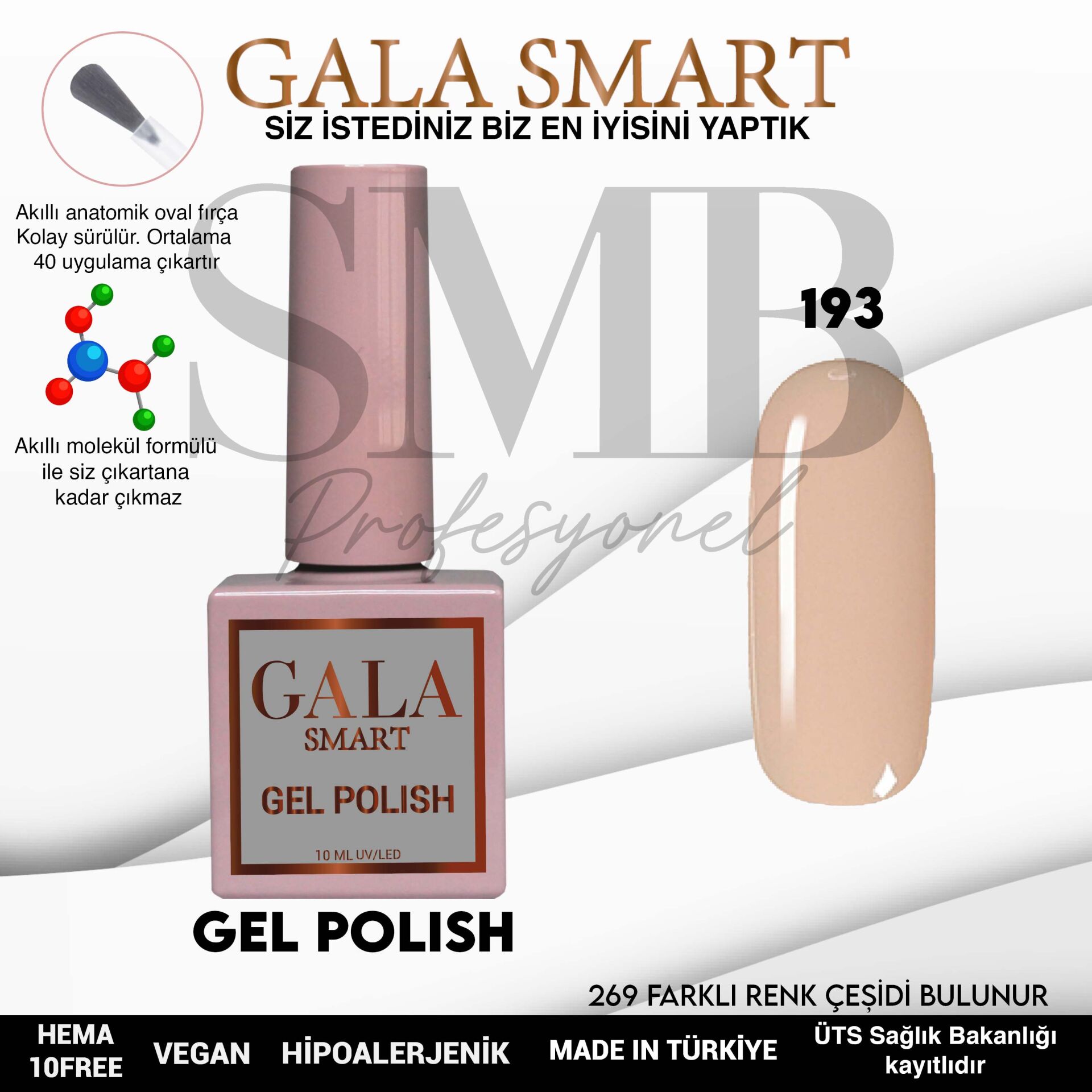 GALA SMART CLASSİC KALICI OJE 10 mle NO:193