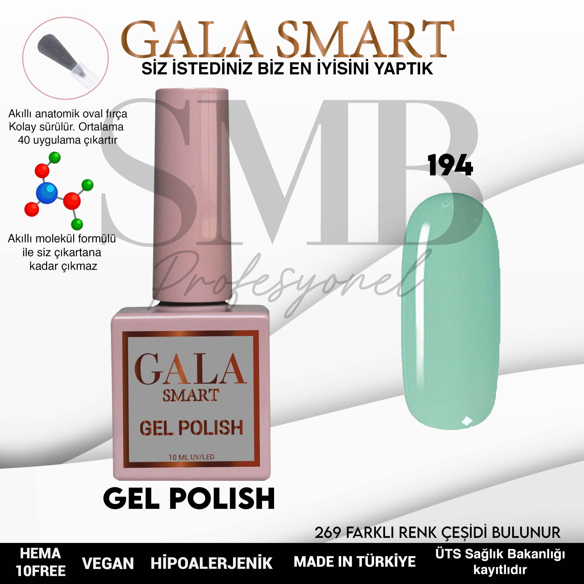 GALA SMART CLASSİC KALICI OJE 10 mle NO:194