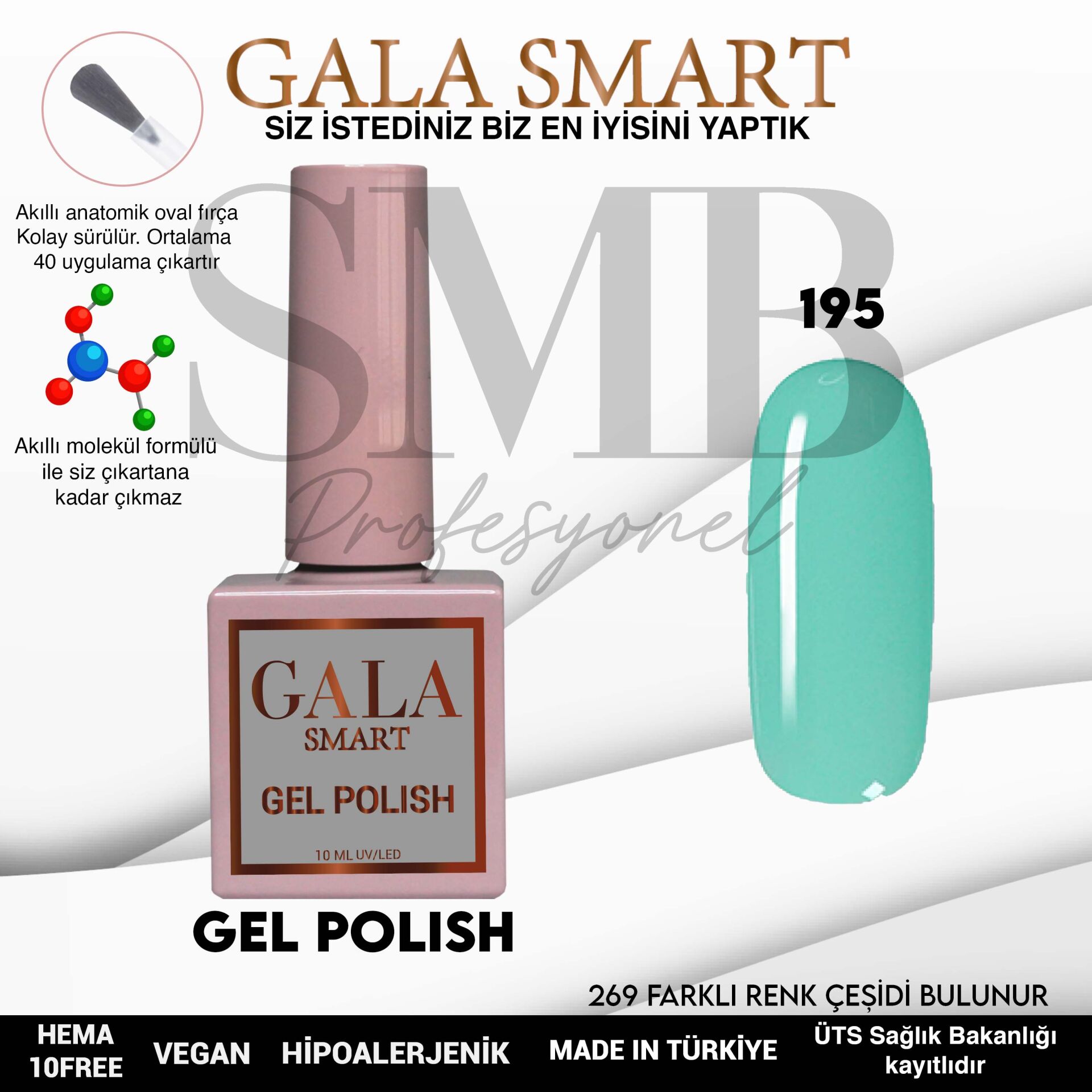 GALA SMART CLASSİC KALICI OJE 10 mle NO:195