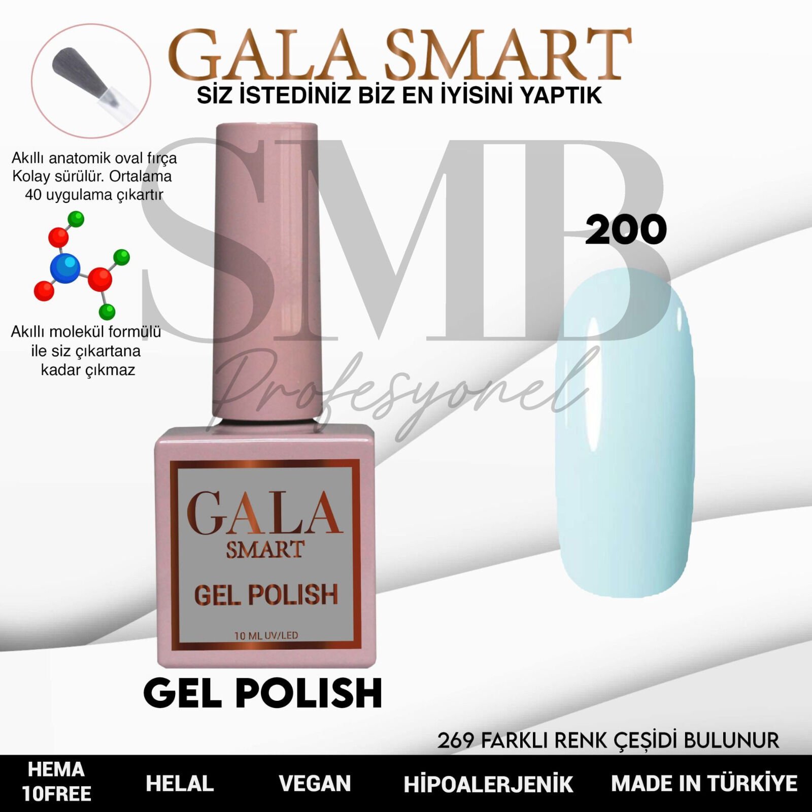GALA SMART CLASSİC KALICI OJE 10 mle NO:200